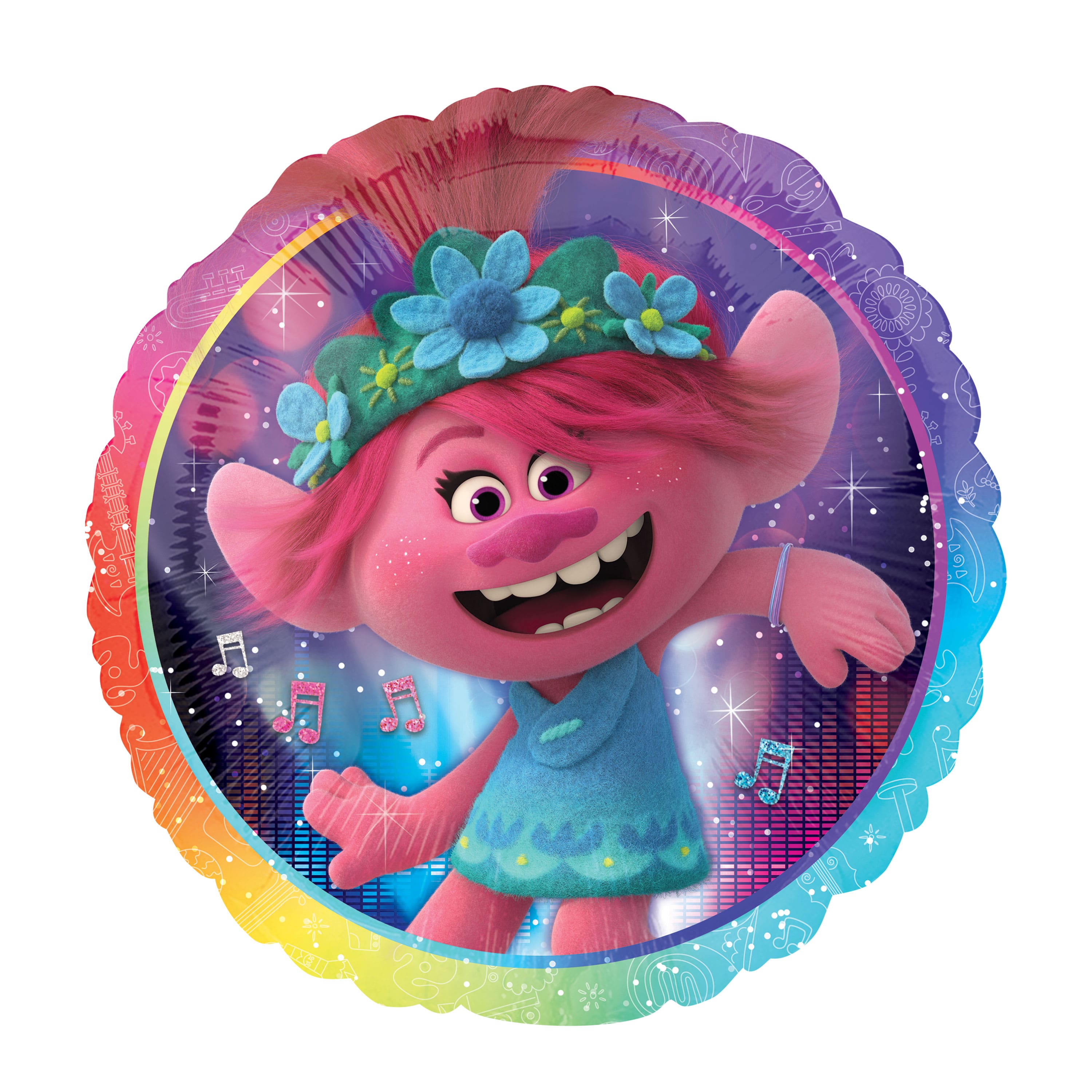 17&#x22; Trolls World Tour Foil Balloon