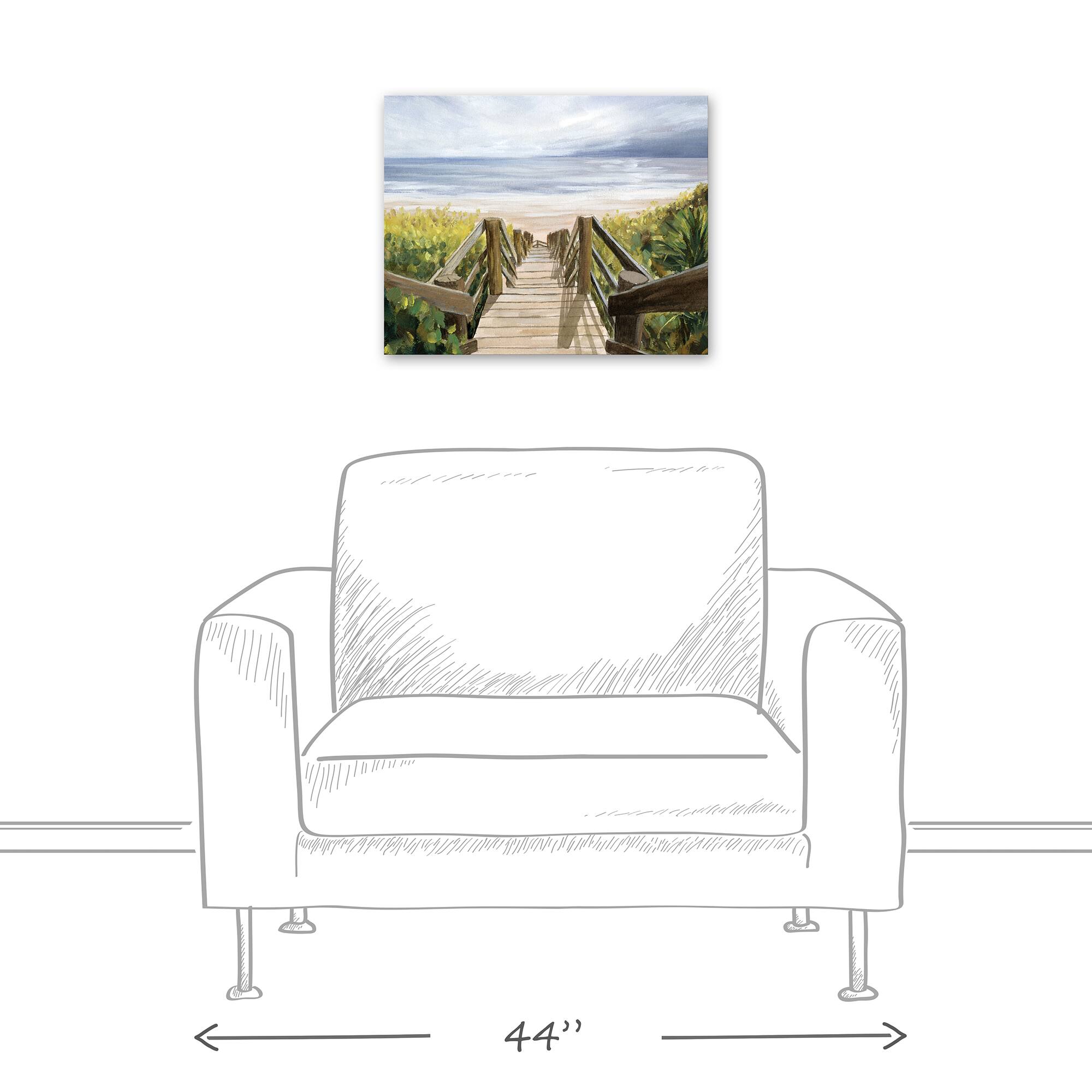 Coastal Boardwalk 20" x 16" Canvas Wall Art