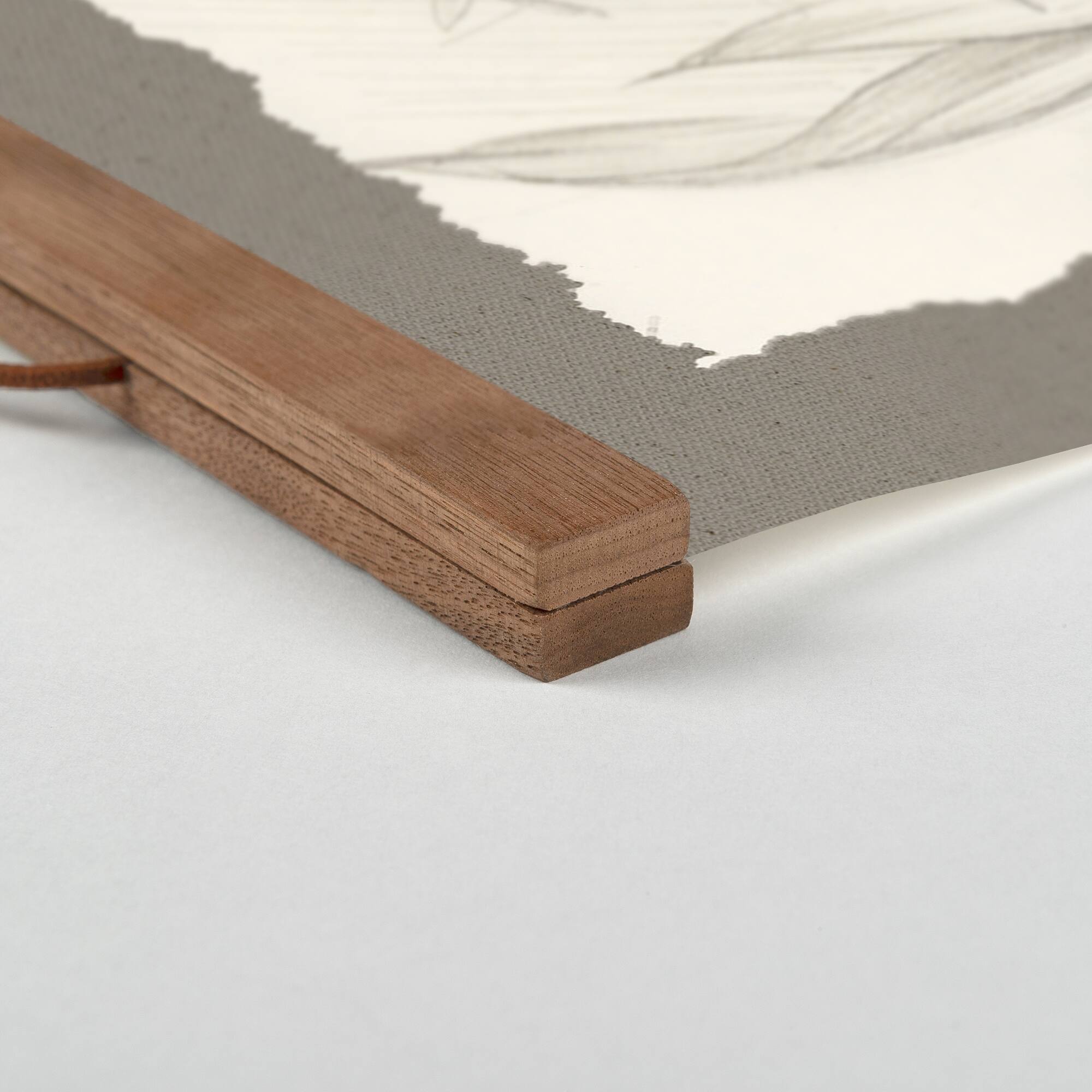 Boho Home Garden Teak Hanging Canvas