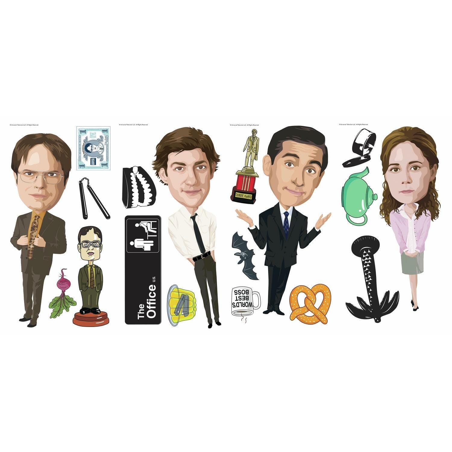 RoomMates The Office Peel &#x26; Stick Wall Decals