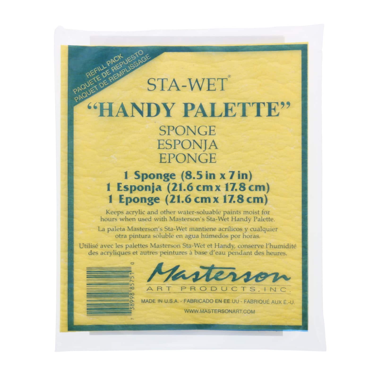 Masterson Sta-Wet Painters Pal Palette Painters Pal sponge refills pack of 3 9 in x 12 in. PACK OF 2
