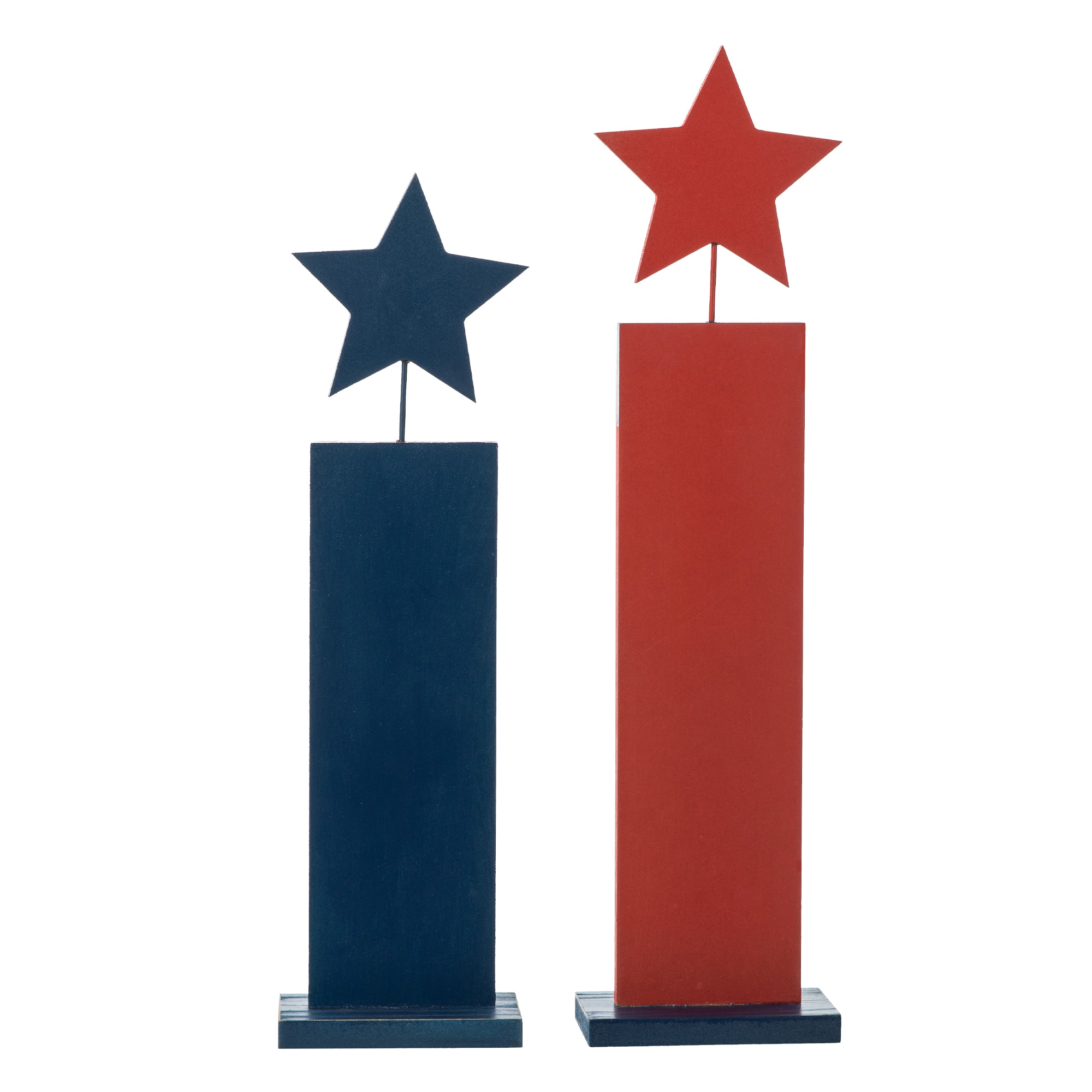 Glitzhome&#xAE; Americana Firecracker Table Sign Set