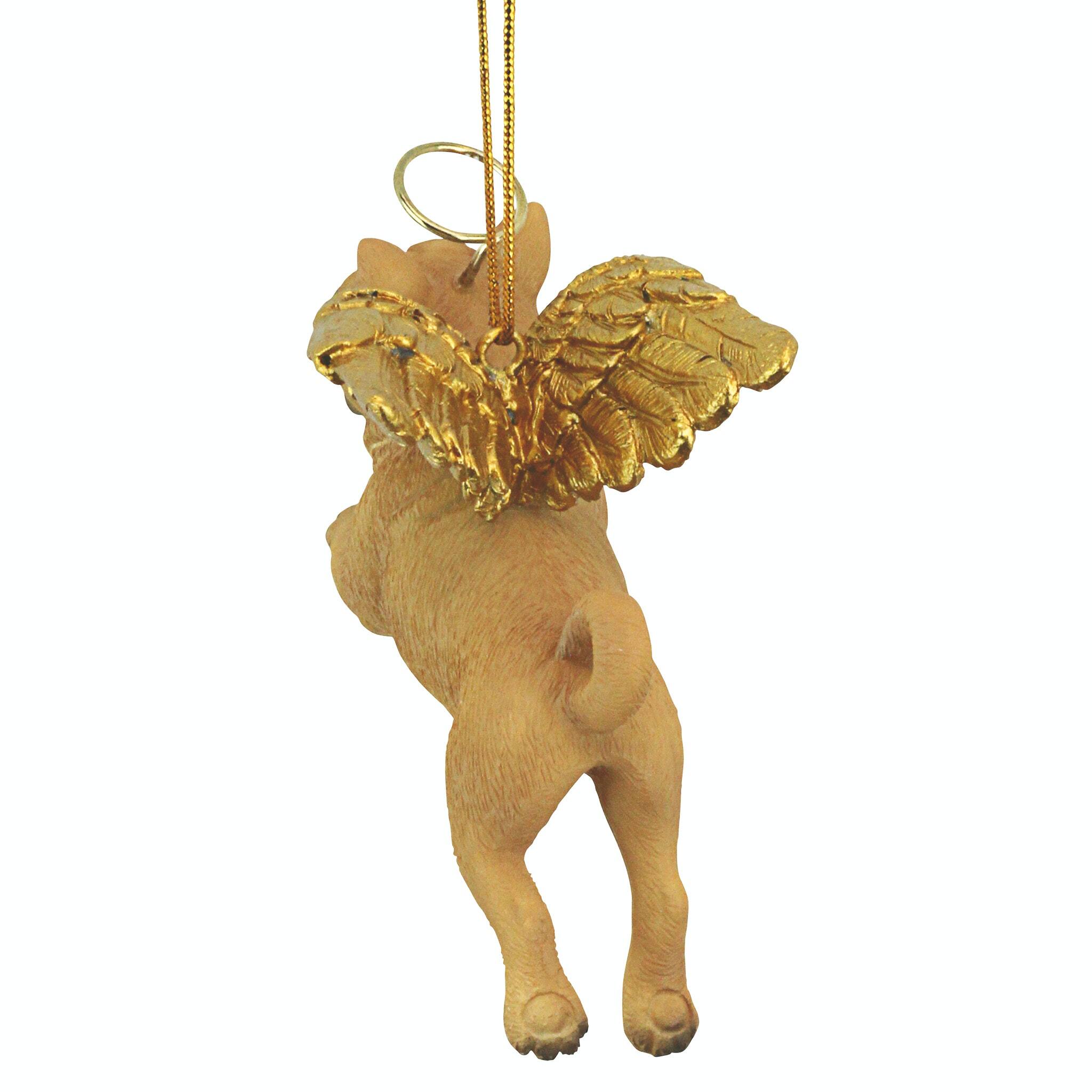 Design Toscano Honor the Pooch Pug Holiday Dog Angel Ornament