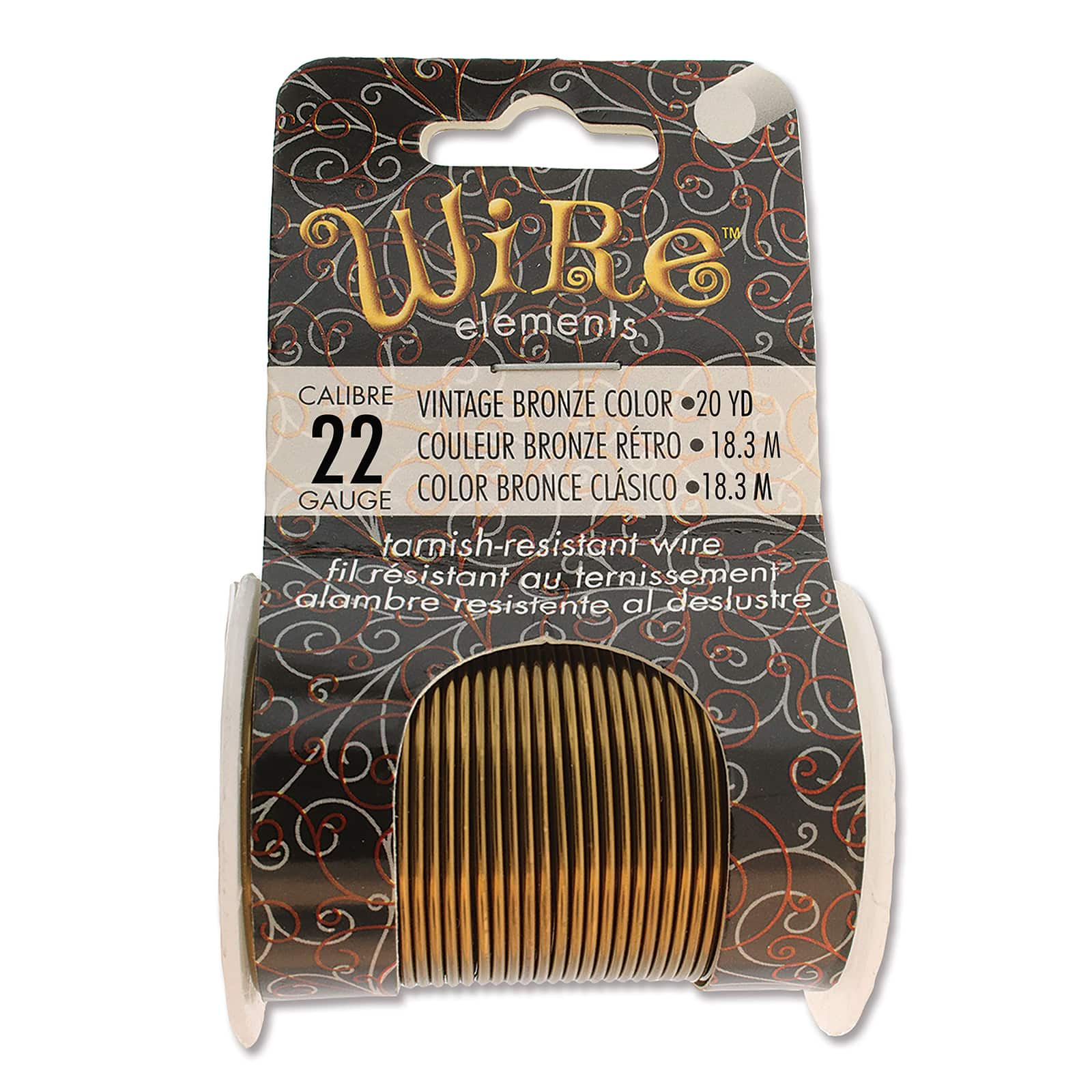 22-Gauge Tarnish Resistant Antique Bronze Wire 