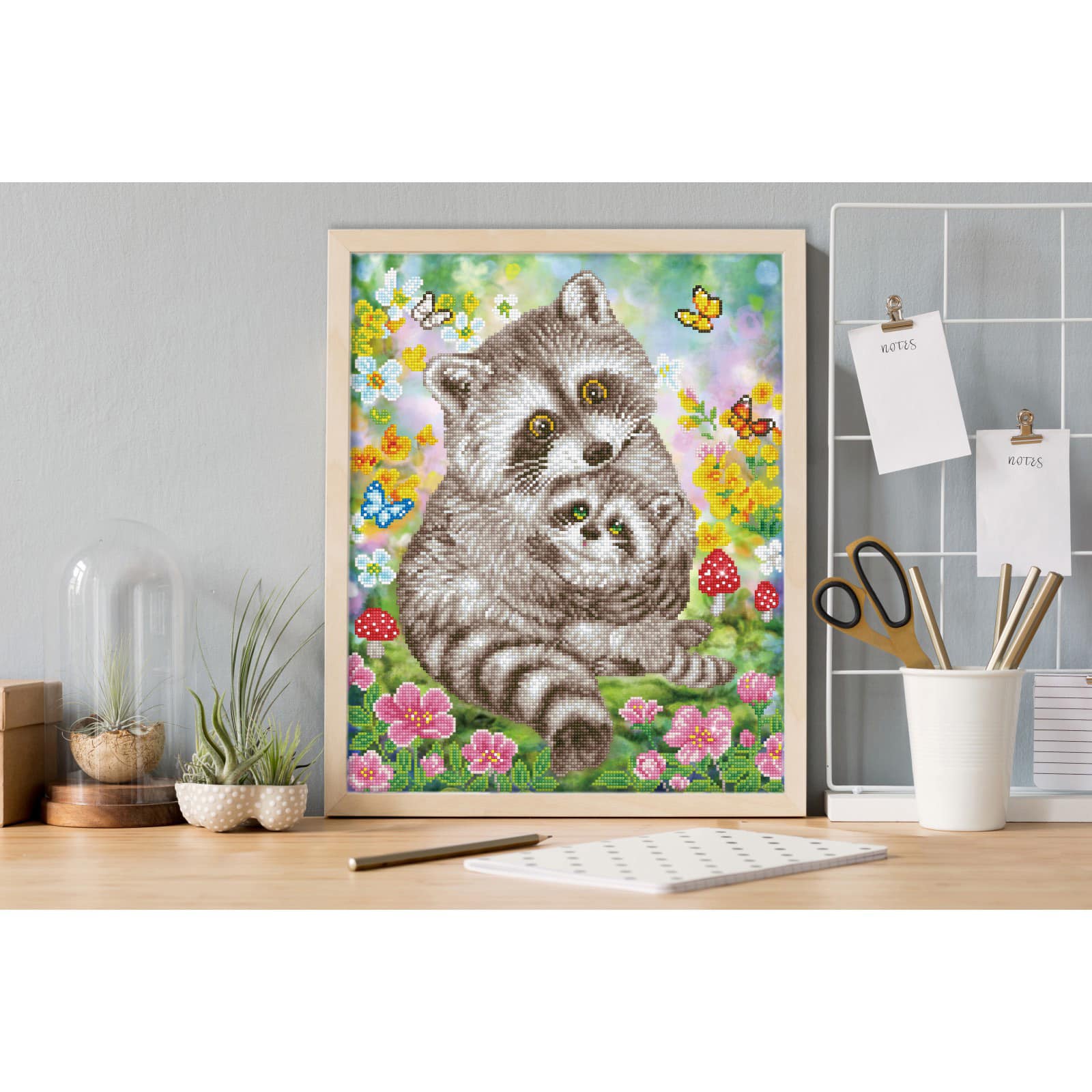 Diamond Dotz&#xAE; Sweet Raccoons Diamond Painting Kit