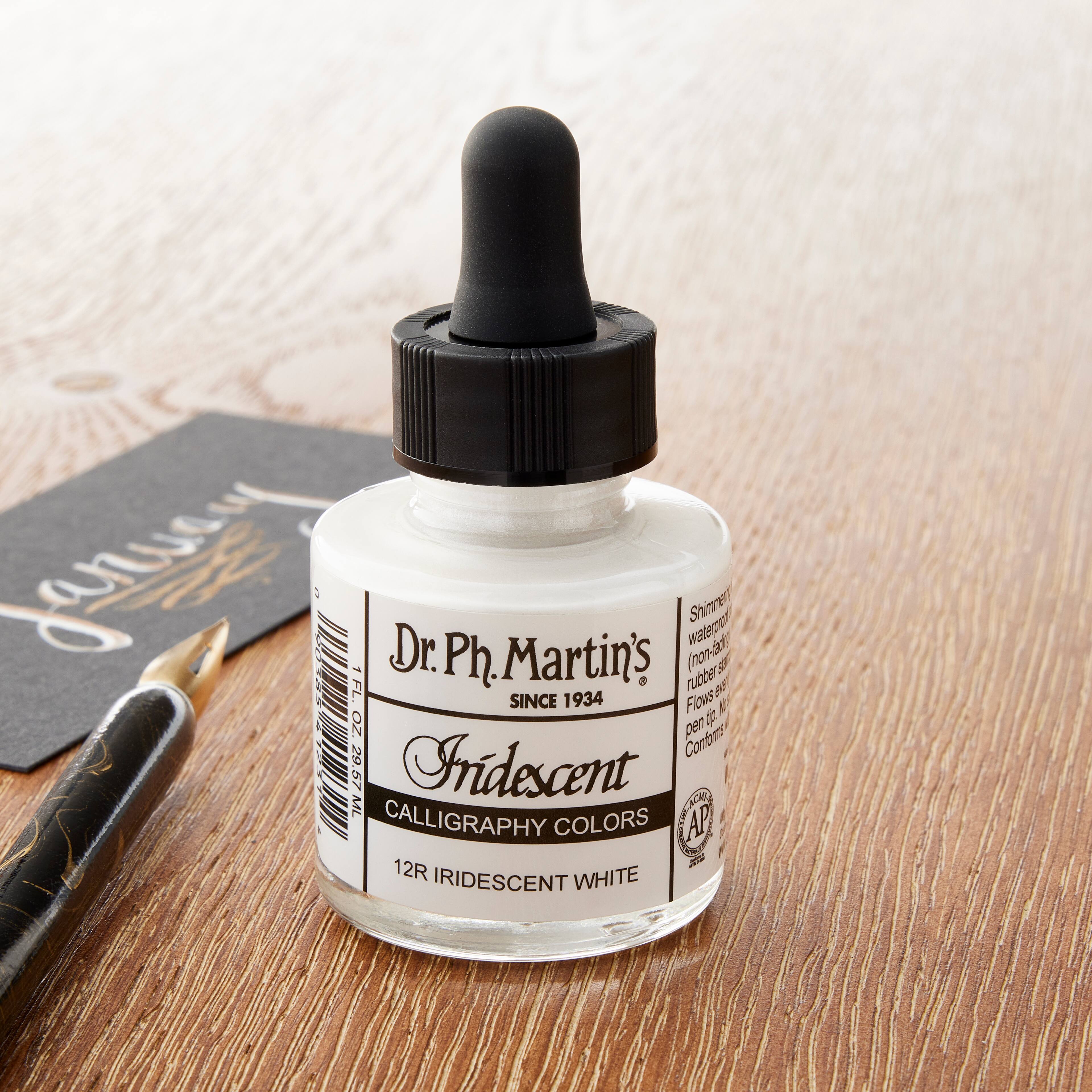thumbnail image 2 of Dr. Ph. MARTIN'S Iridescent Calligraphy Color 1oz - 7R Iridescent Blue 2 of 12