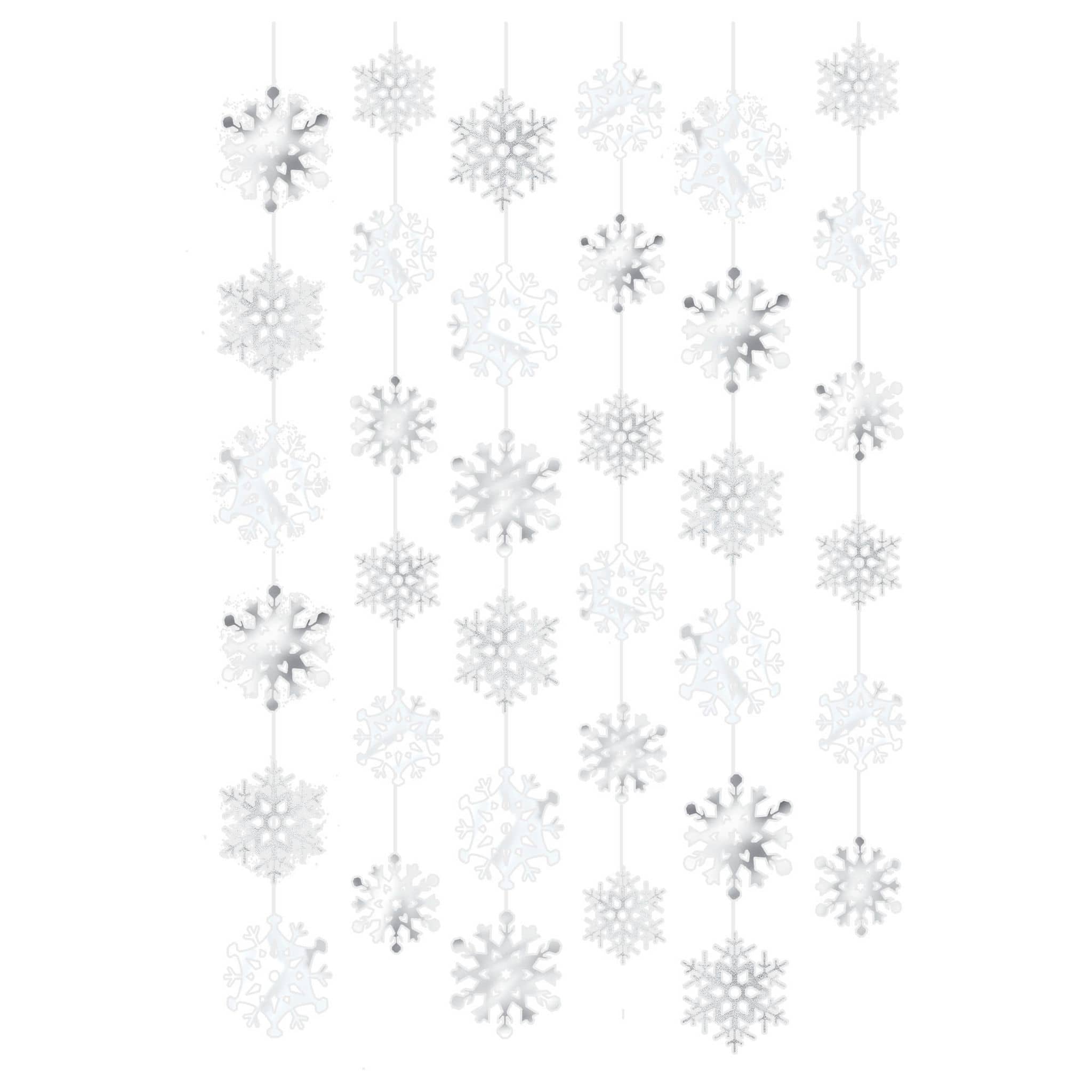 Christmas Snowflake String Decorations