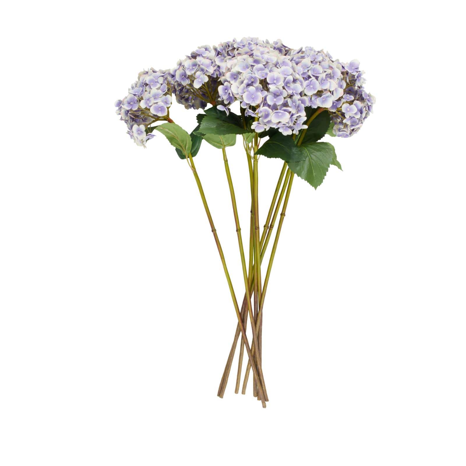 32" Purple Hydrangea Artificial Flower Stem, 8ct.