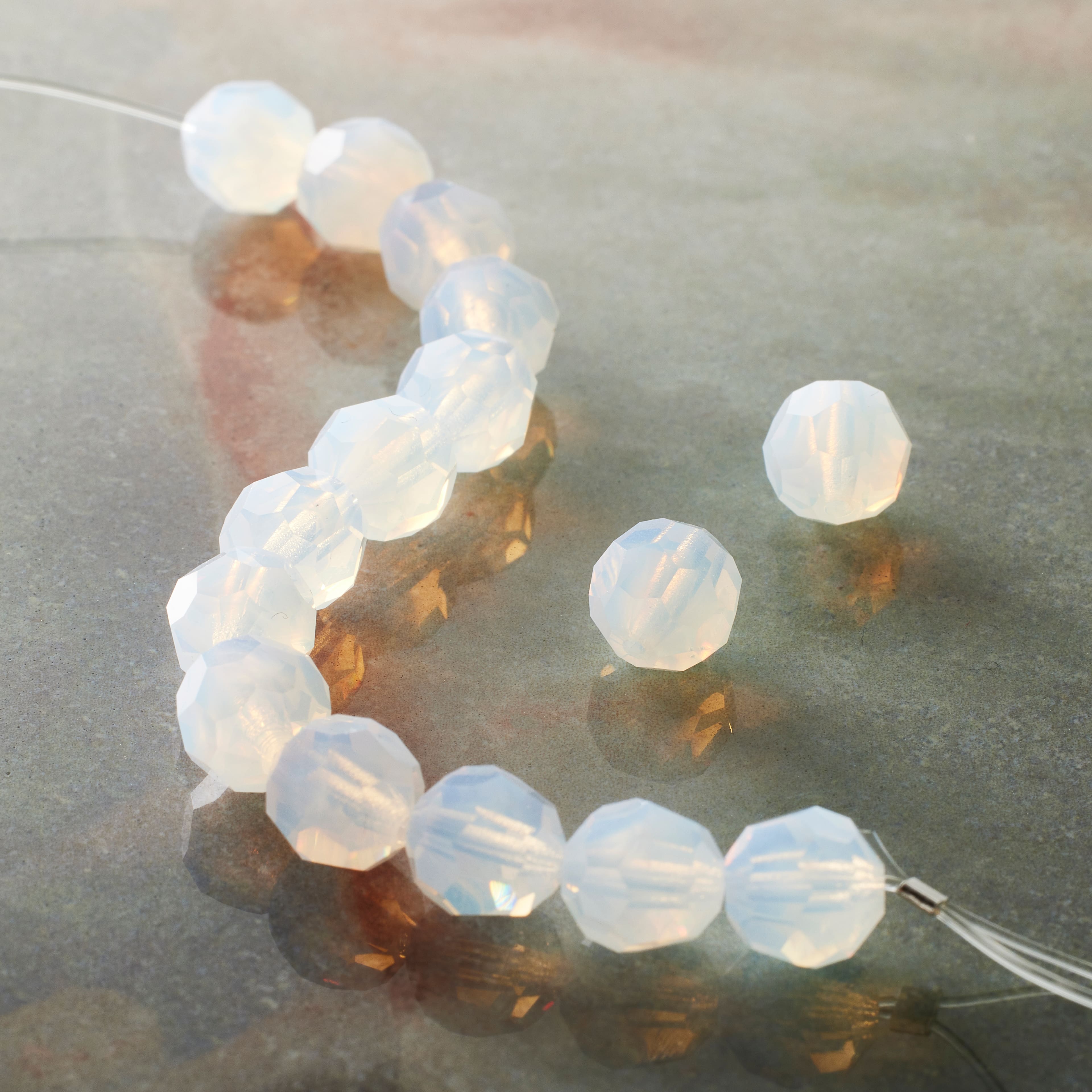 6 Pack: Preciosa Glass Crystal Round Beads, 8mm by Bead Landing™