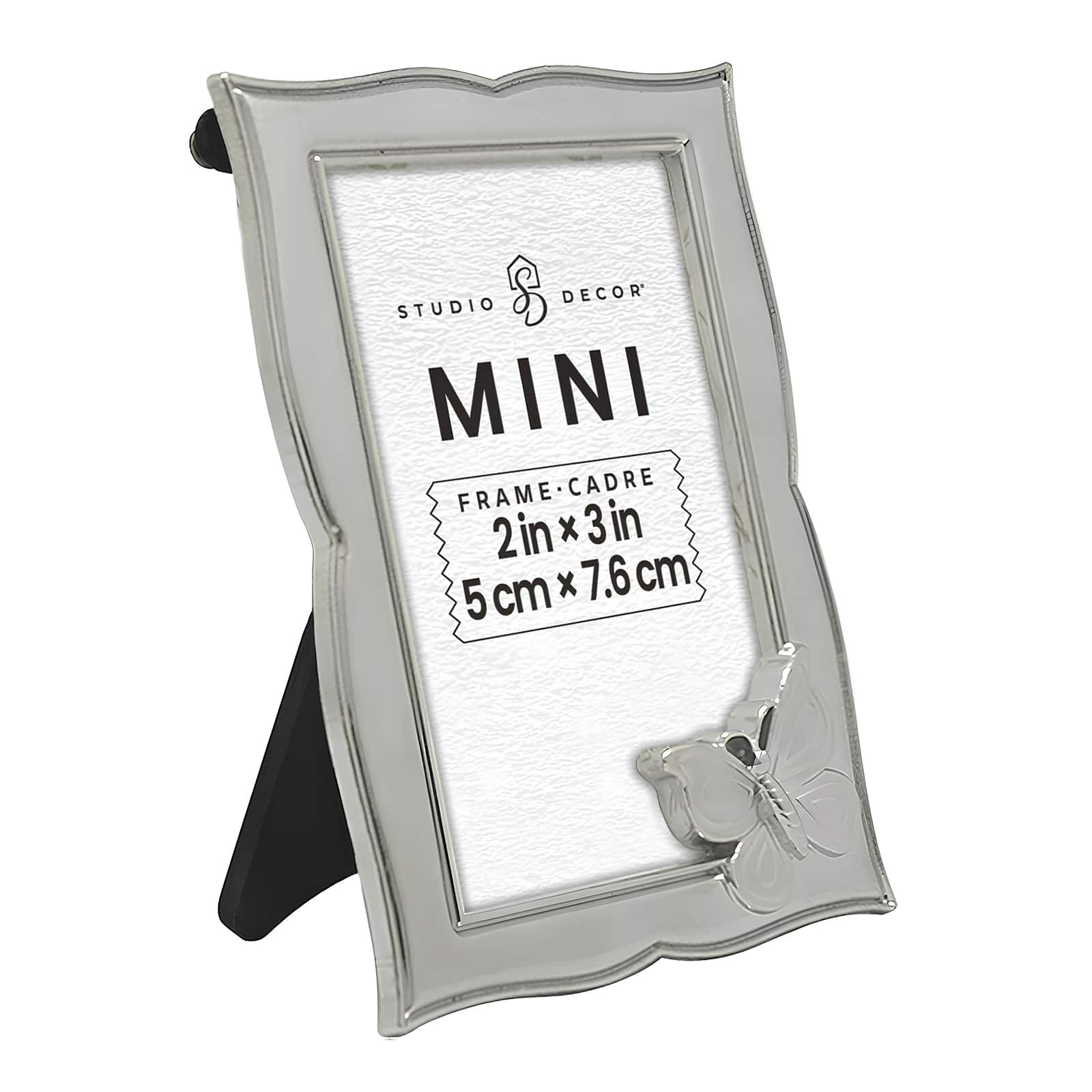 Mini Silver Buttefly Frame by Studio D&#xE9;cor&#xAE;