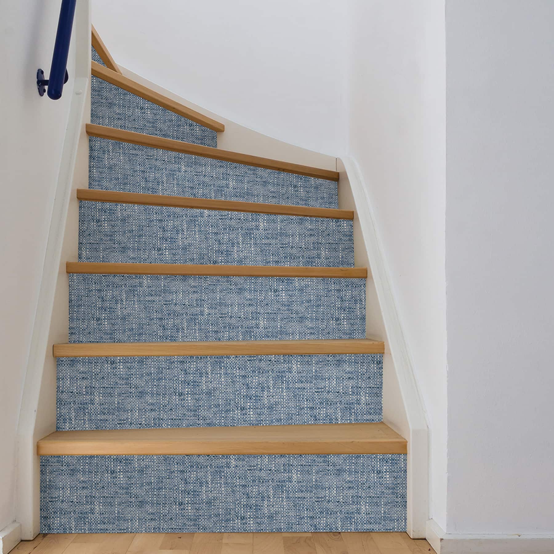 NuWallpaper Navy Poplin Texture Peel & Stick Wallpaper Michaels