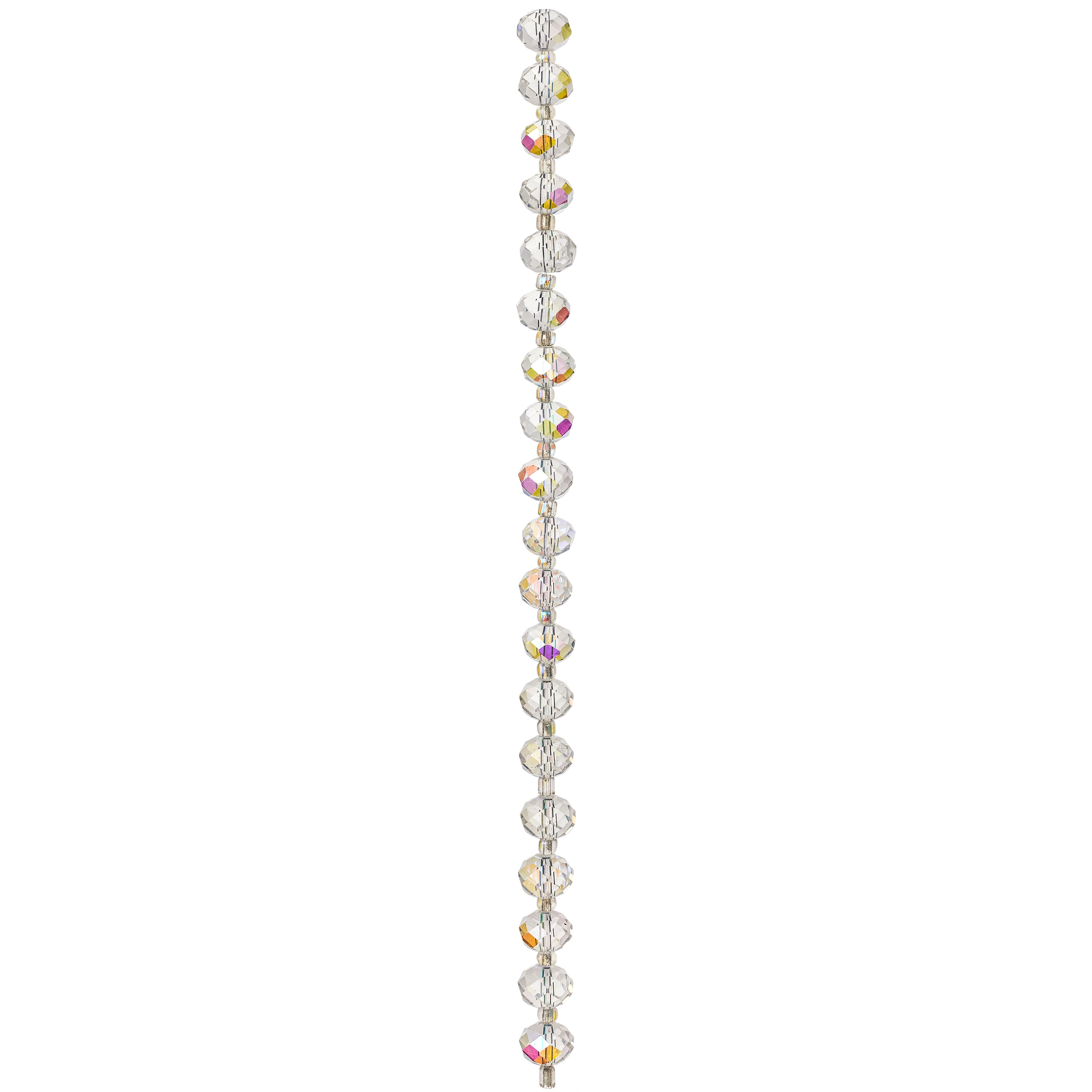 12 Pack: Crystal Faceted Glass Rondelle Beads, 12mm by Bead Landing™