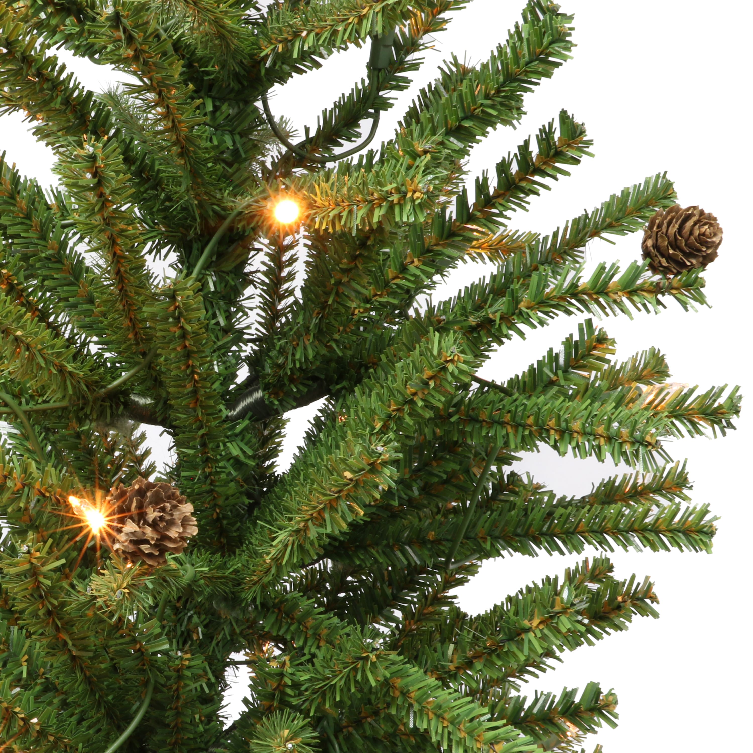 4 ft. Pre-Lit Fir Artificial Christmas Tree, 100 Lights