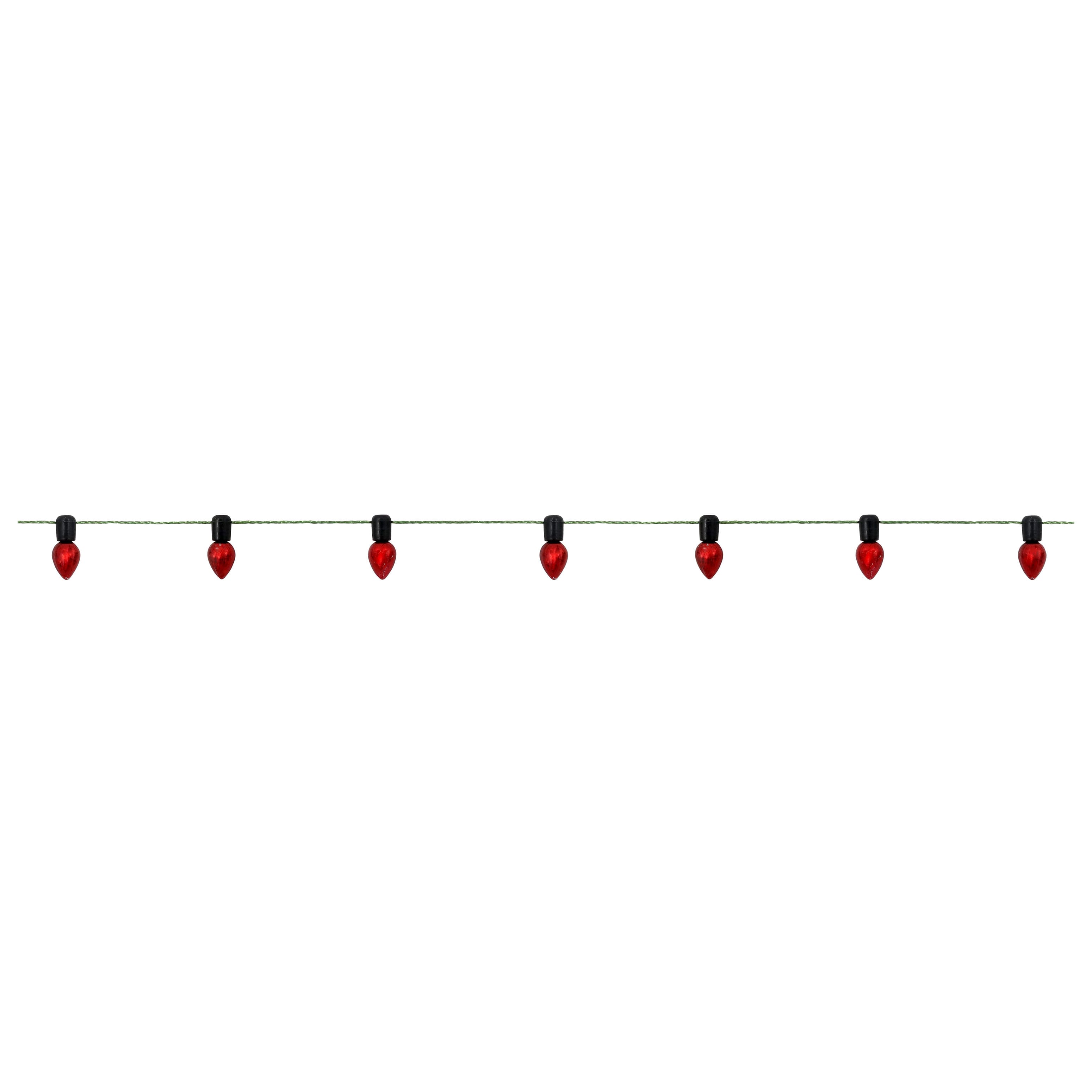 Mini Red Bulb Garland by Ashland&#xAE;
