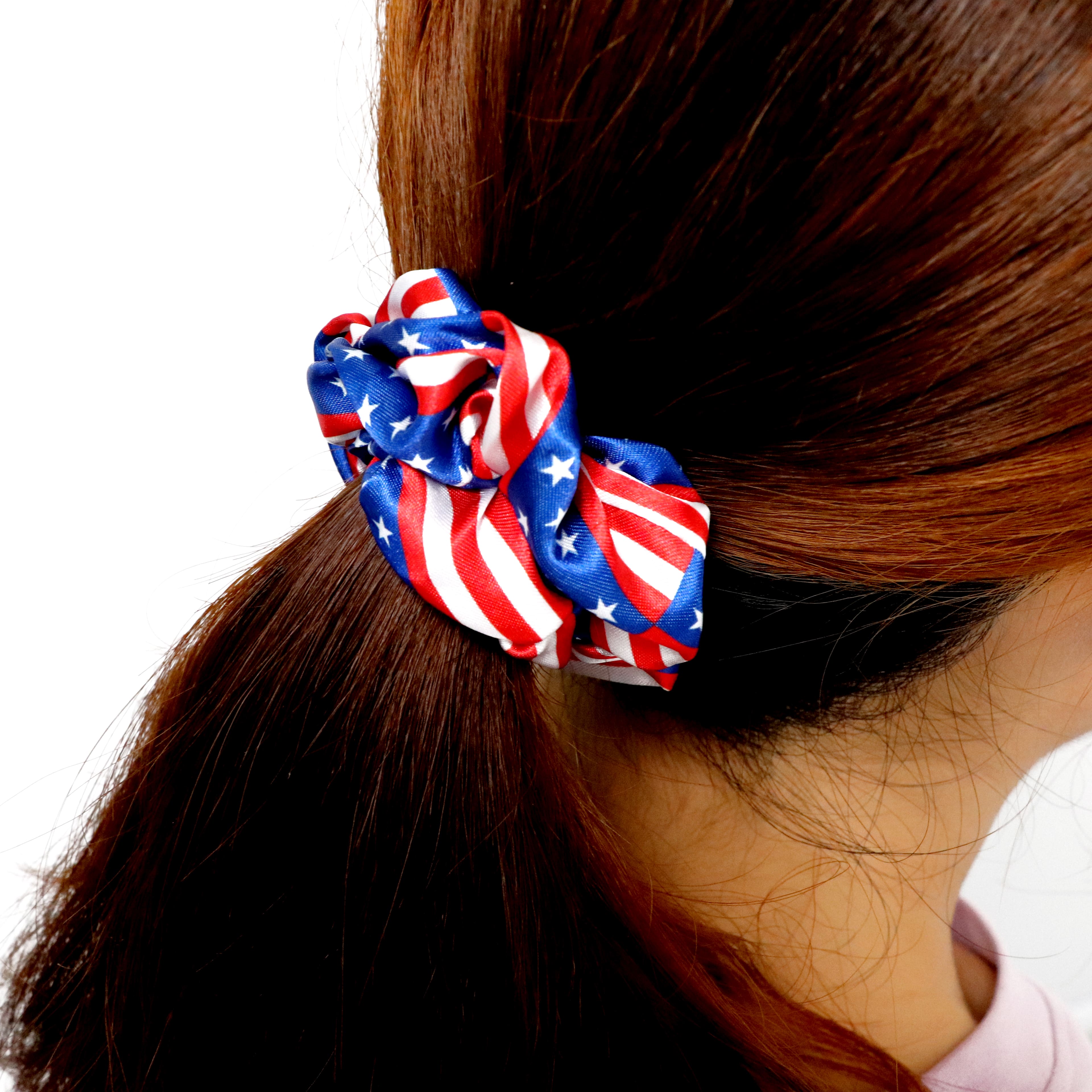 Red, White &#x26; Blue Patriotic Scrunchies, 3ct. by Celebrate It&#x2122;