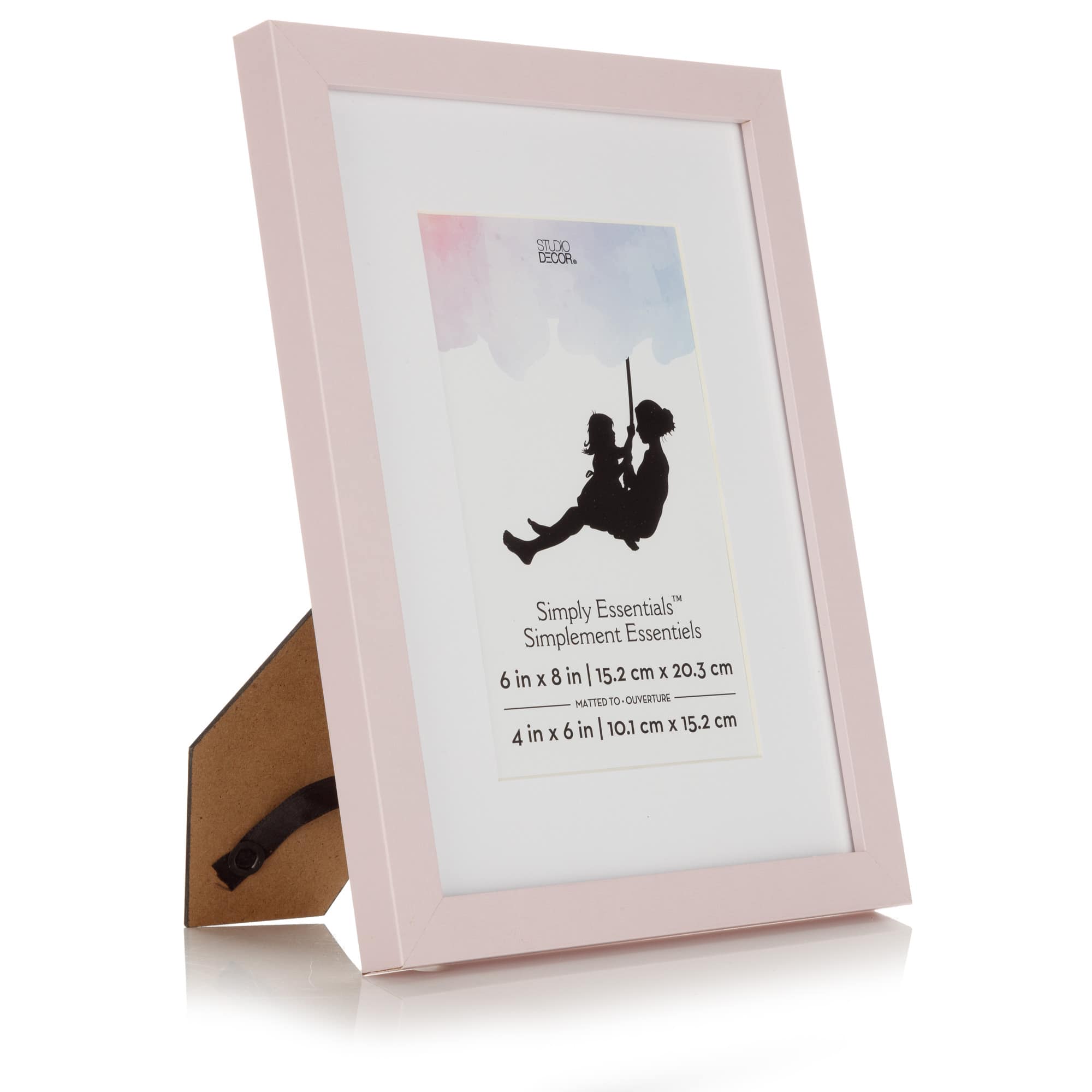 Pink Linear 4&#x22; x 6&#x22; Frame with Mat, Simply Essentials&#x2122; by Studio D&#xE9;cor&#xAE;