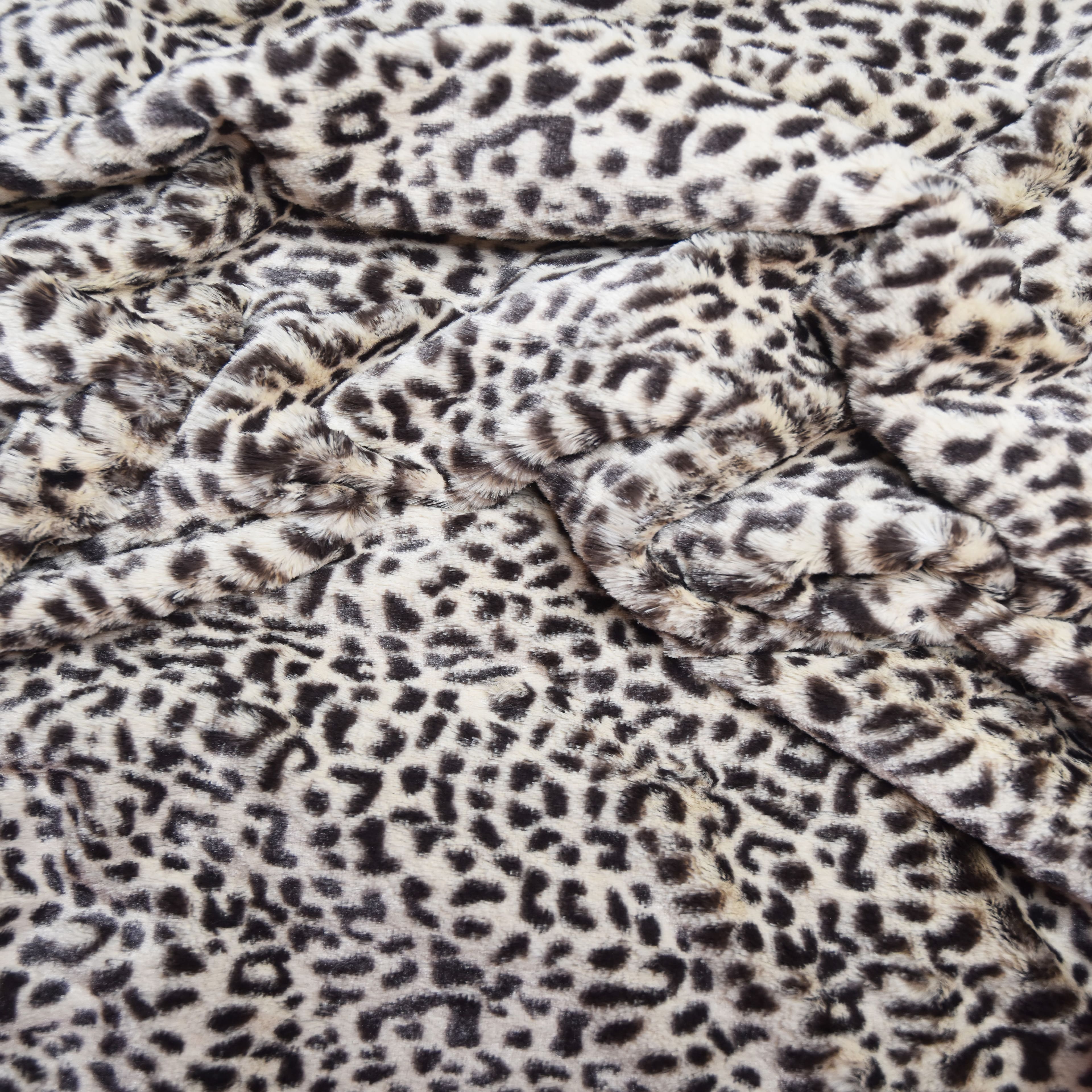 Feldman Black Faux Cheetah Fur