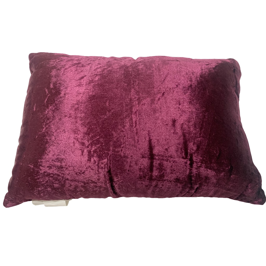 12&#x22; x 18&#x22; Cranberry Christmas Trees Velvet Lumbar Pillow by Ashland&#xAE;