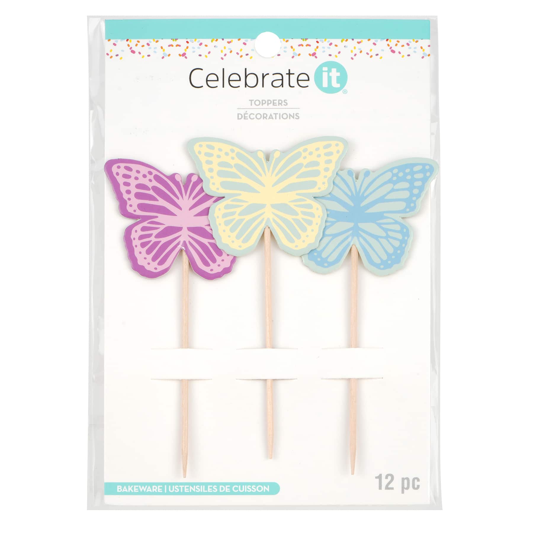 Butterfly Cupcake Toppers, 12ct. by Celebrate It&#xAE;