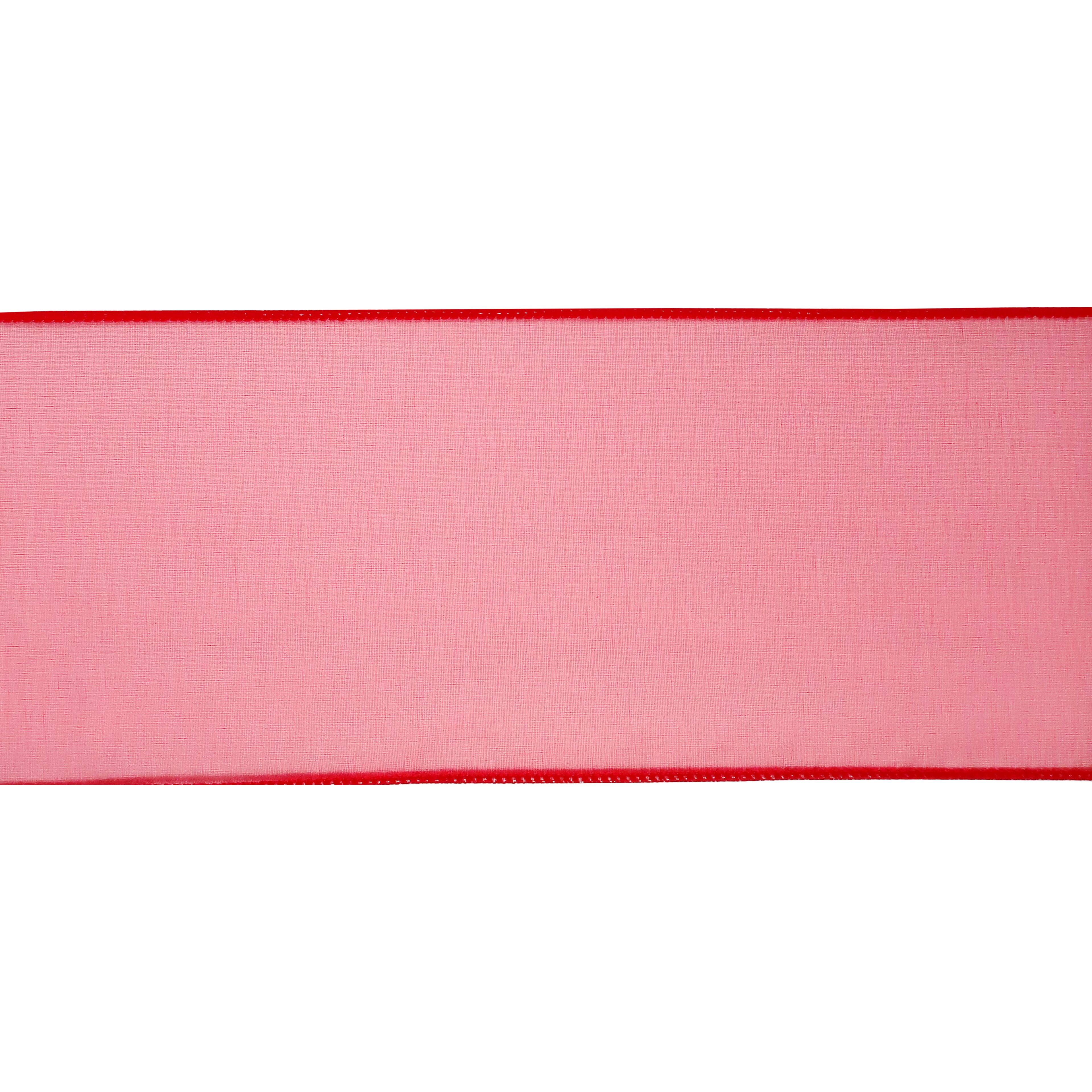 4" x 10yd. Sheer Wired Ribbon by Celebrate It® Specialty