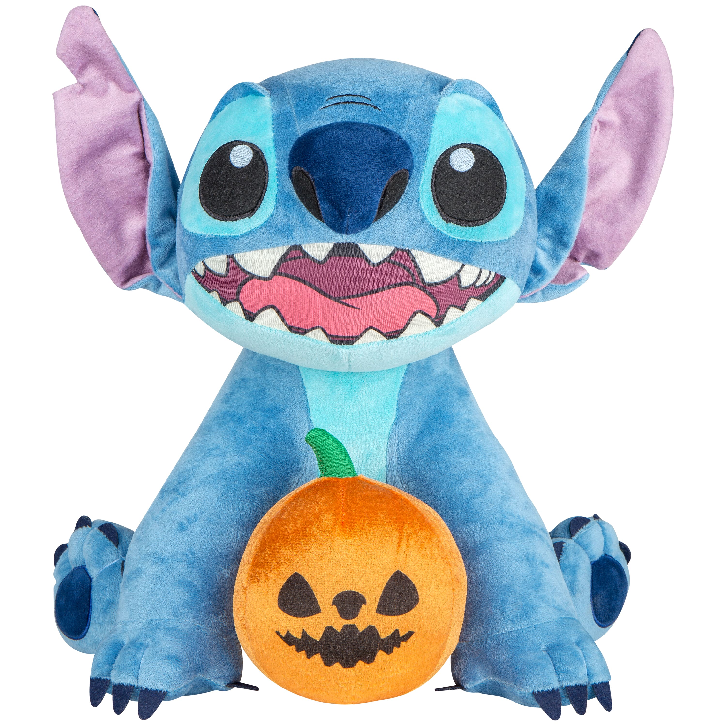 18&#x22; Stitch with Jack-O&#x27;-Lantern Halloween Greeter