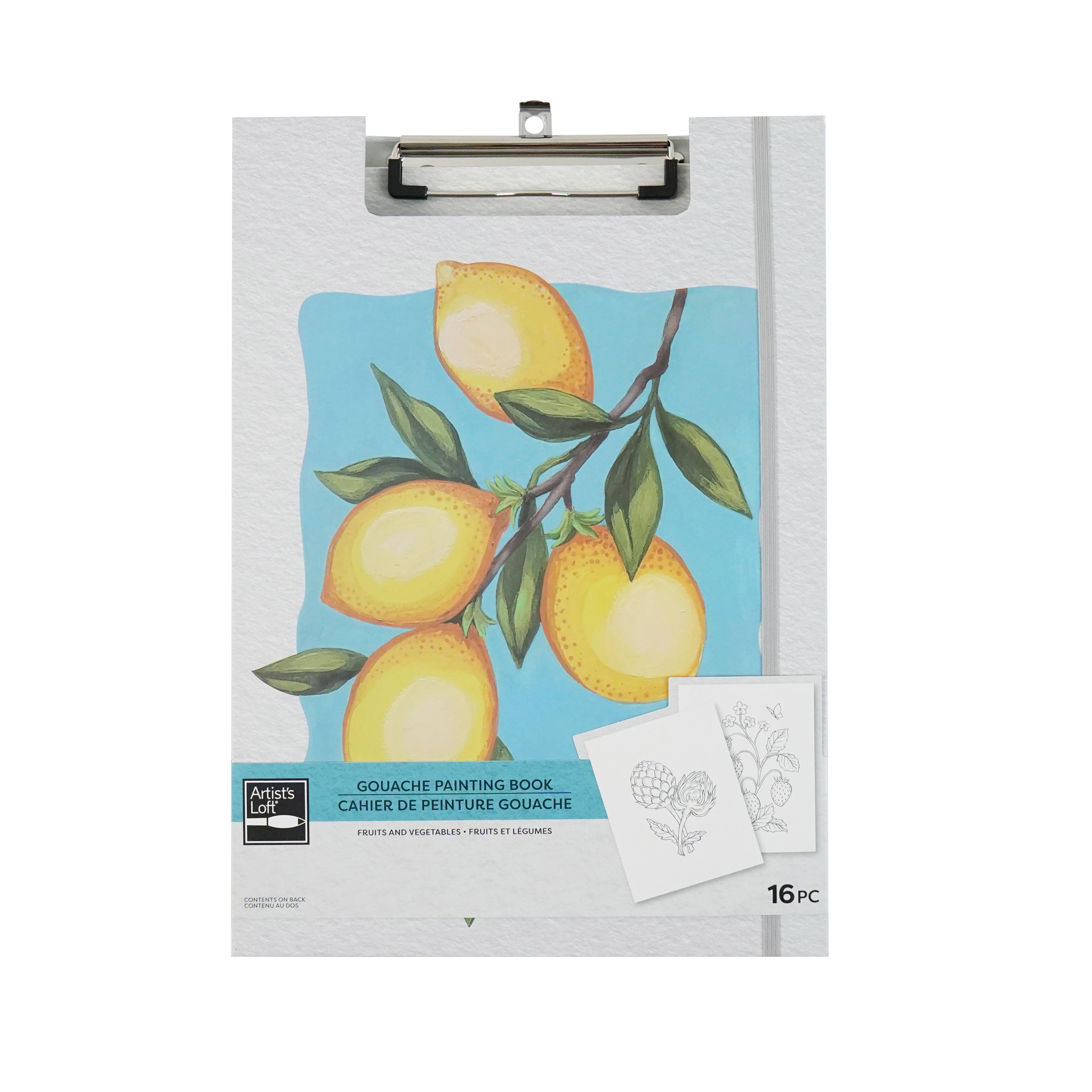 Fruits &#x26; Vegetables Gouache Painting Book Kit by Artist&#x27;s Loft&#xAE;