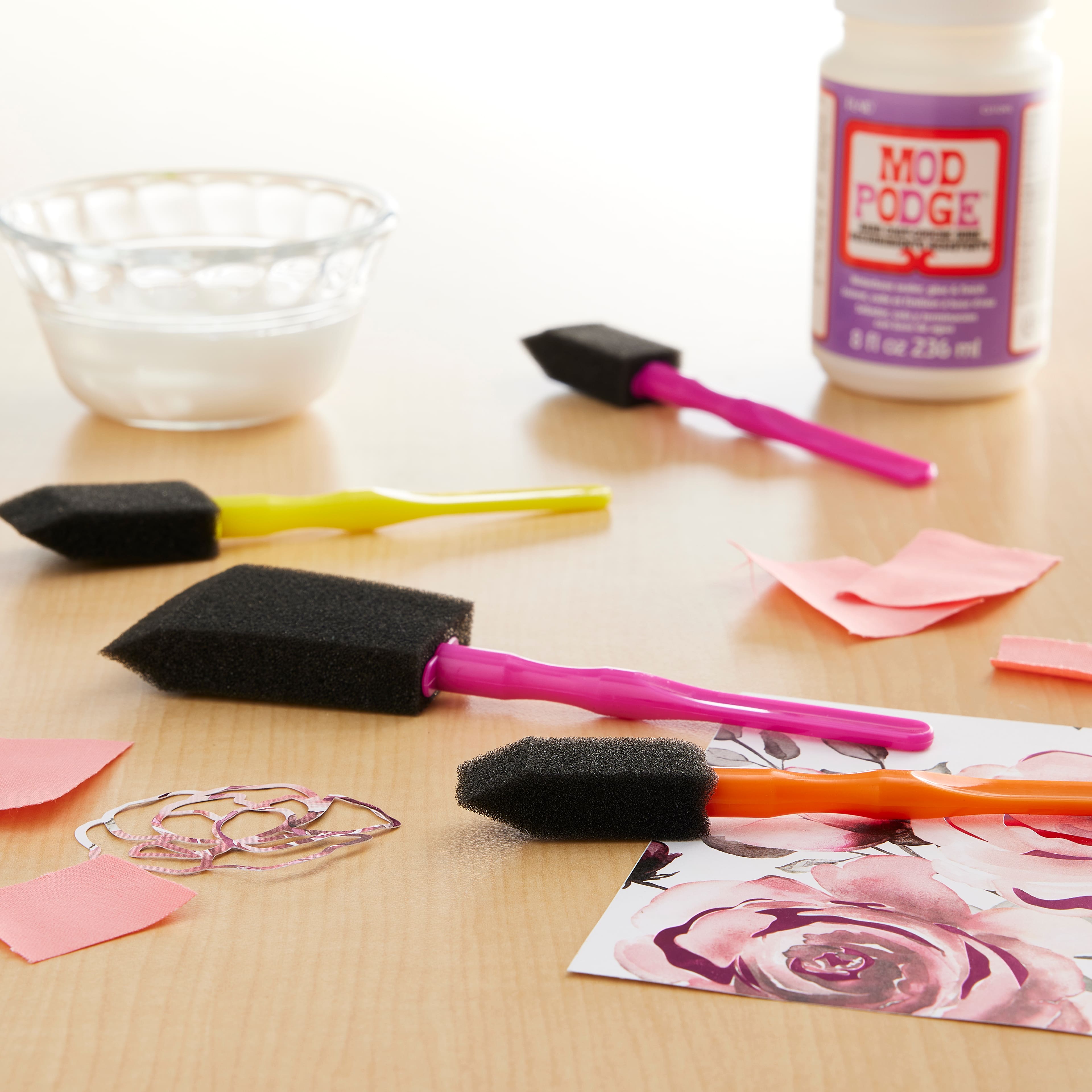 Mod Podge® Foam Brush Set, 4 Piece