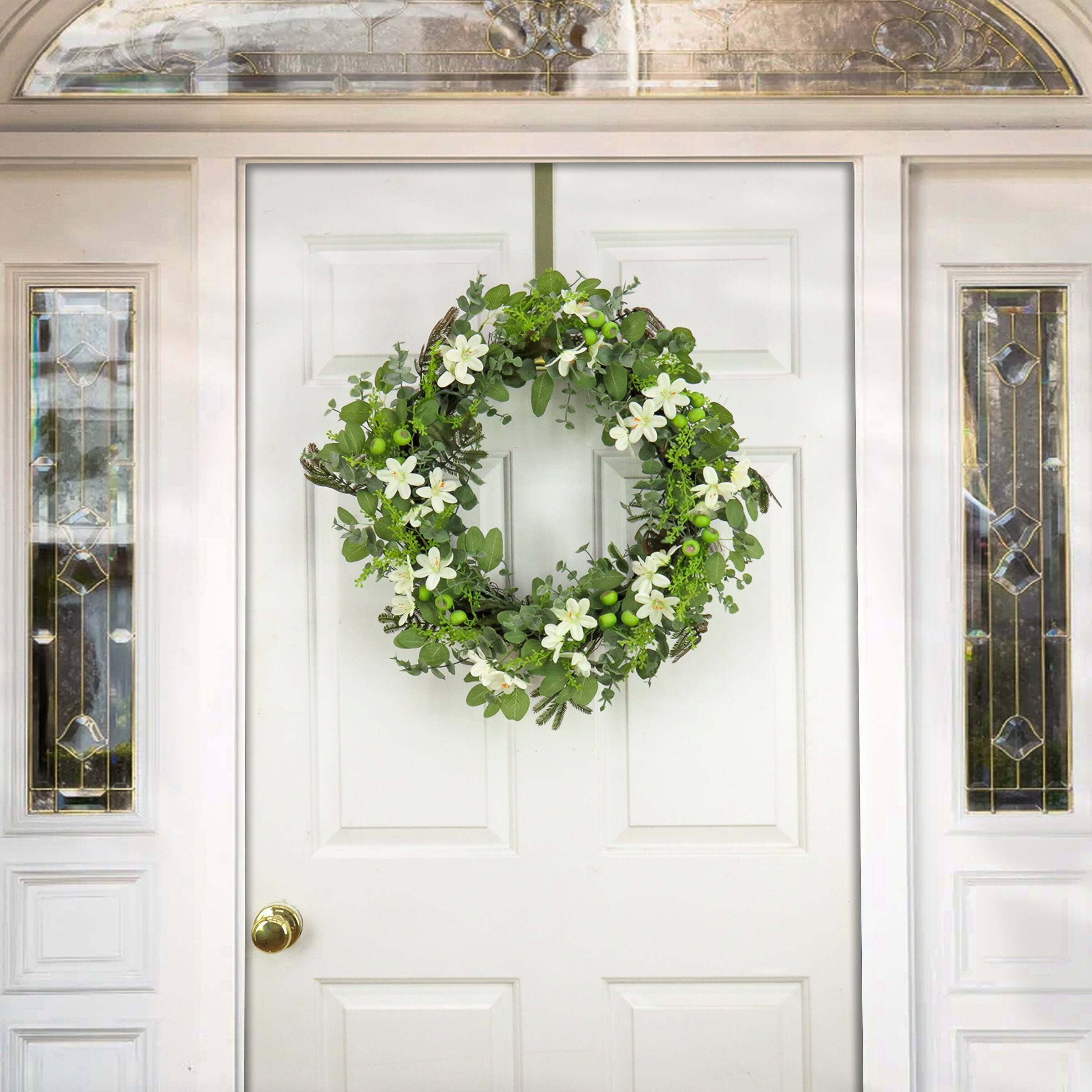 24" Spring Mixed Blossoms Floral Wreath