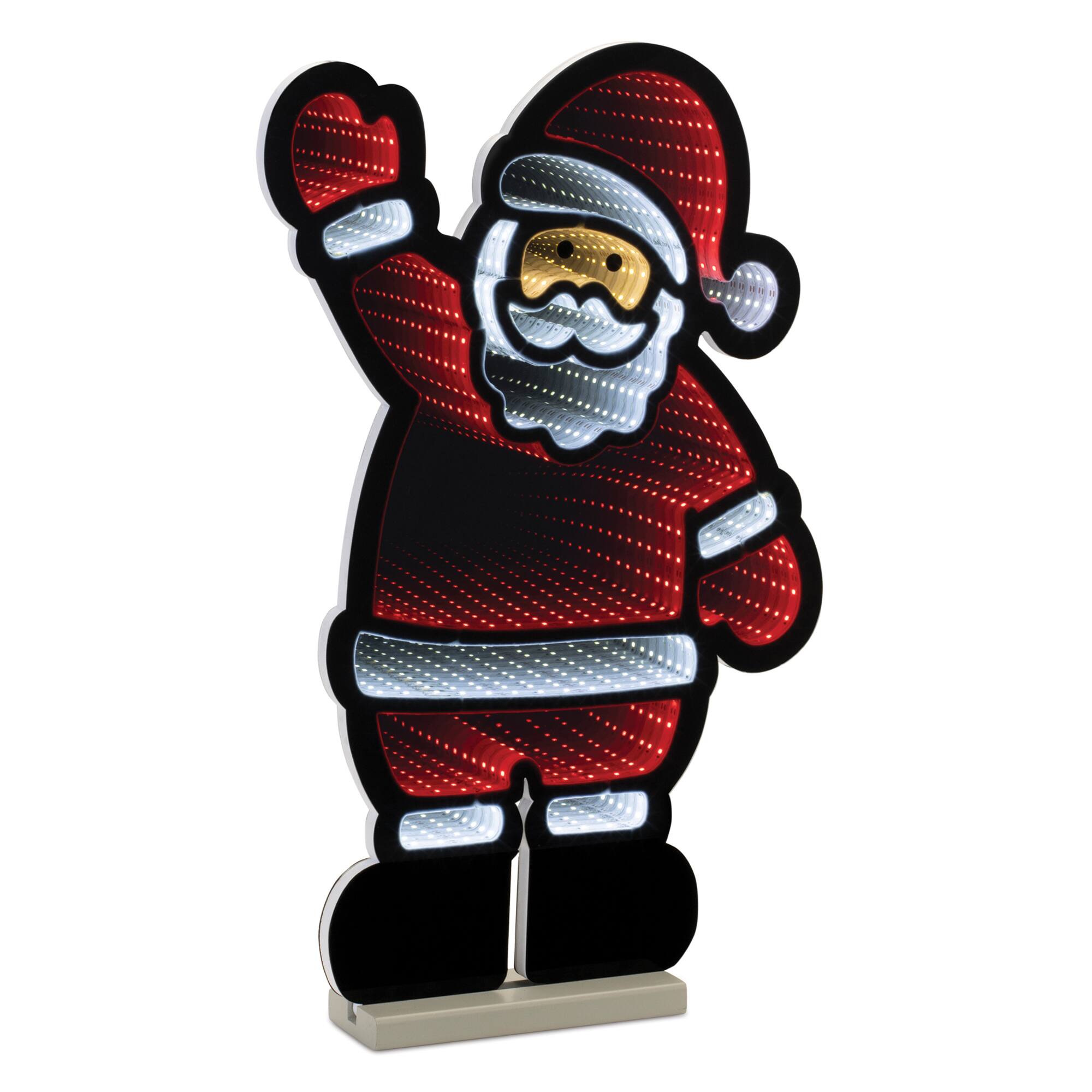 22.5&#x22; Waving Santa Ekko Light Display