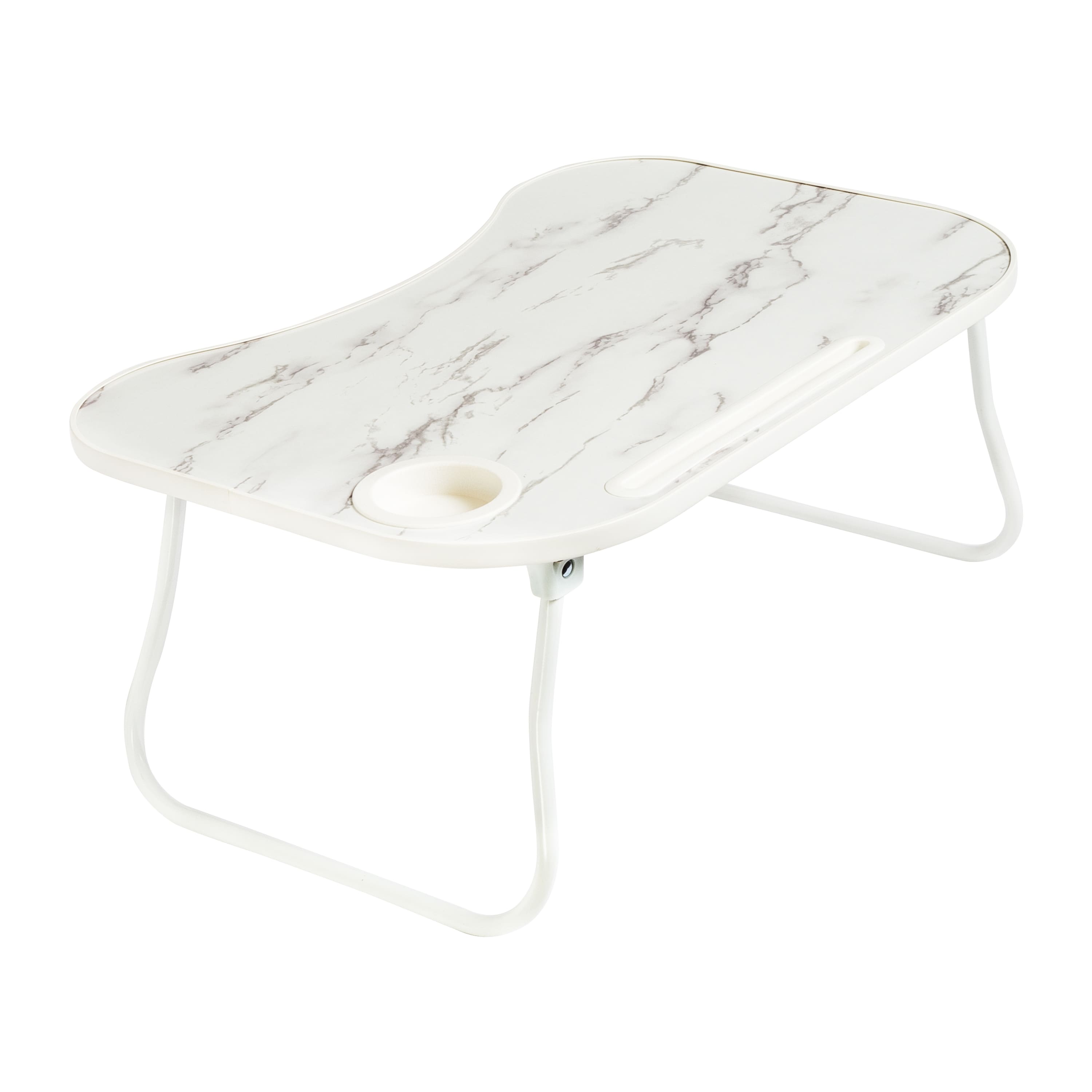 Honey Can Do White Marble Collapsible Folding Lap Desk