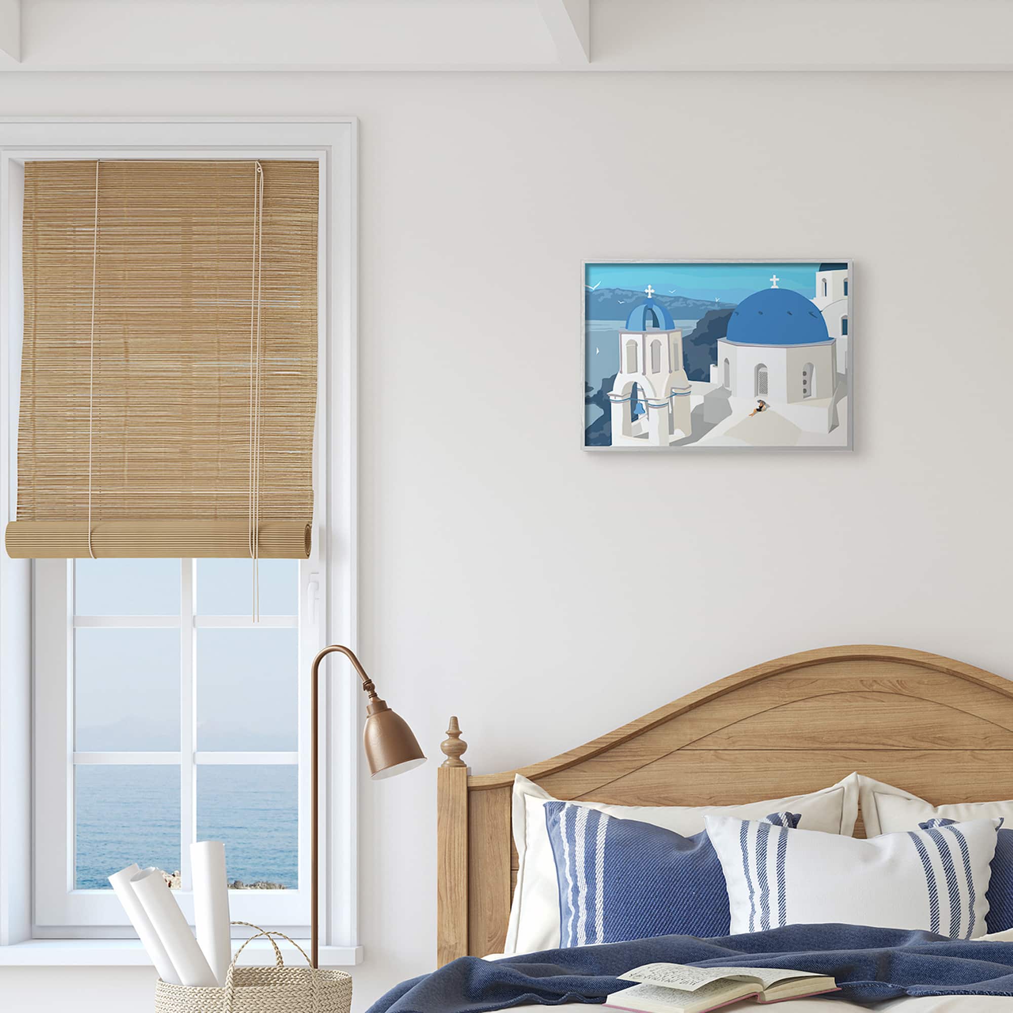 Stupell Industries Cliffside European Church Gray Framed Wall Art