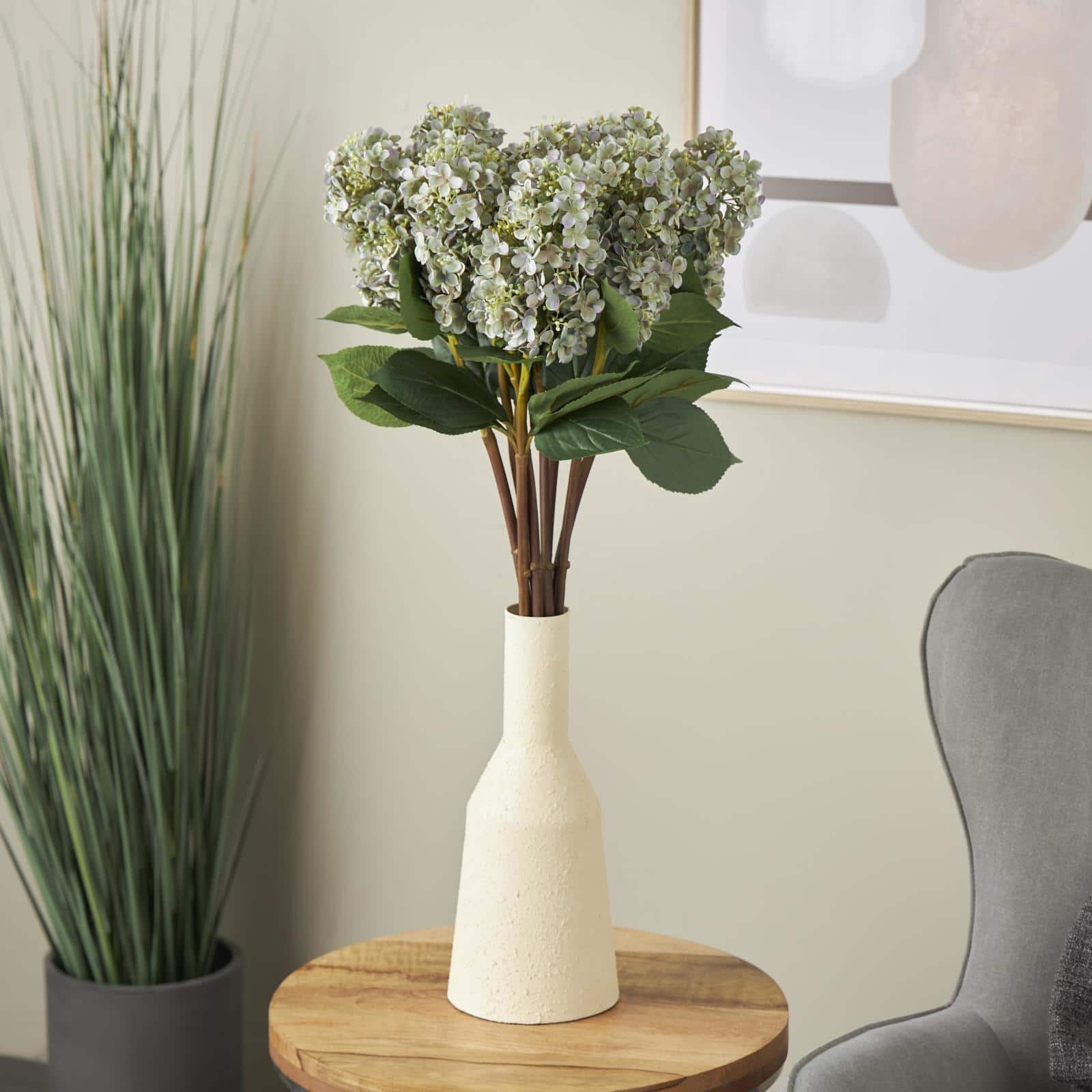 34&#x22; Blue Hydrangea Artificial Flower Stem, 8ct.