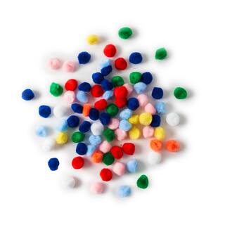Darice Pom Pom Acrilici Bianchi 2,5 Cm - Lotto Da 240 Pezzi (6 Confezioni Da 40) Per Craft E Decorazioni