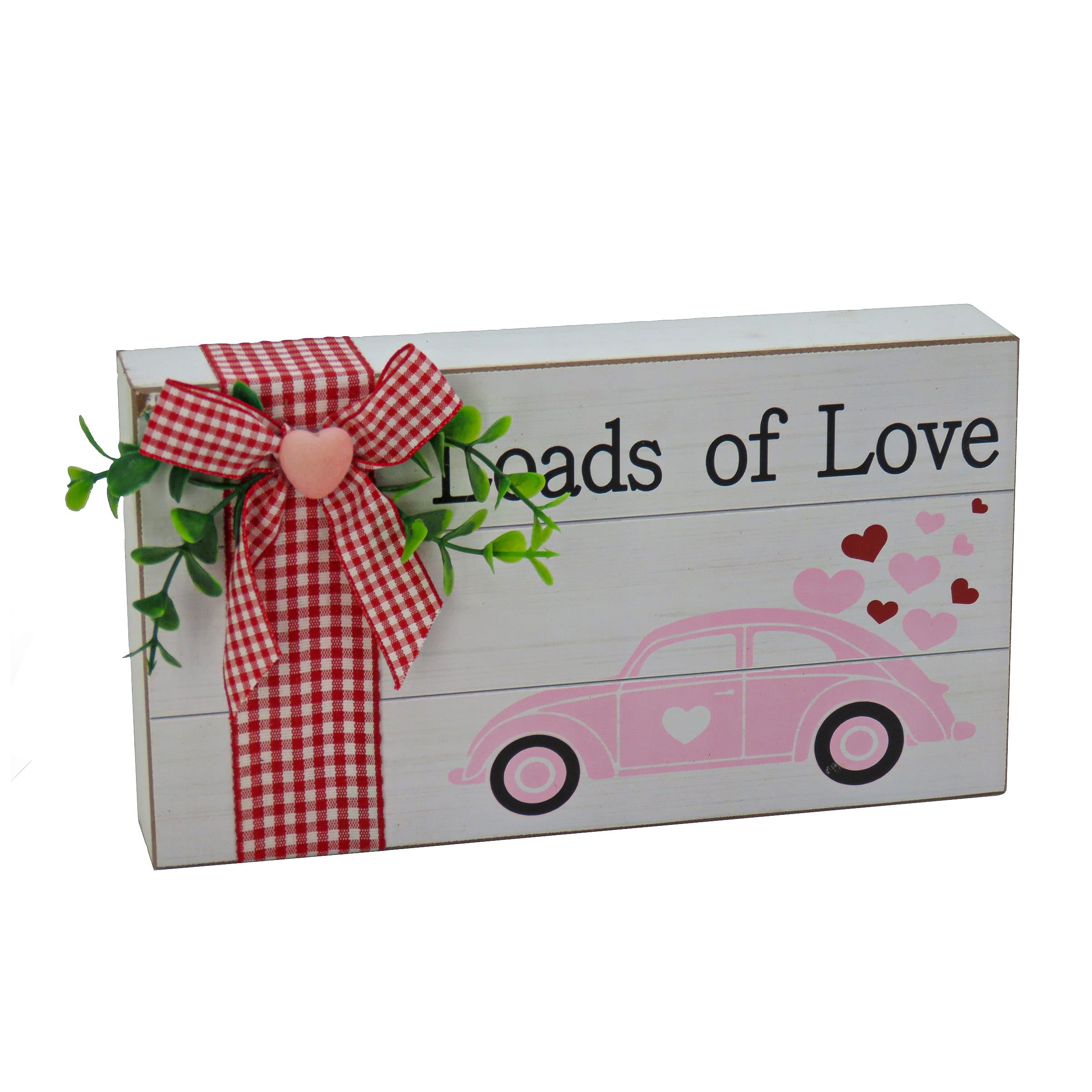 9&#x22; Valentine&#x27;s Day Collection White &#x27;Loads Of Love&#x27; Tabletop Decoration