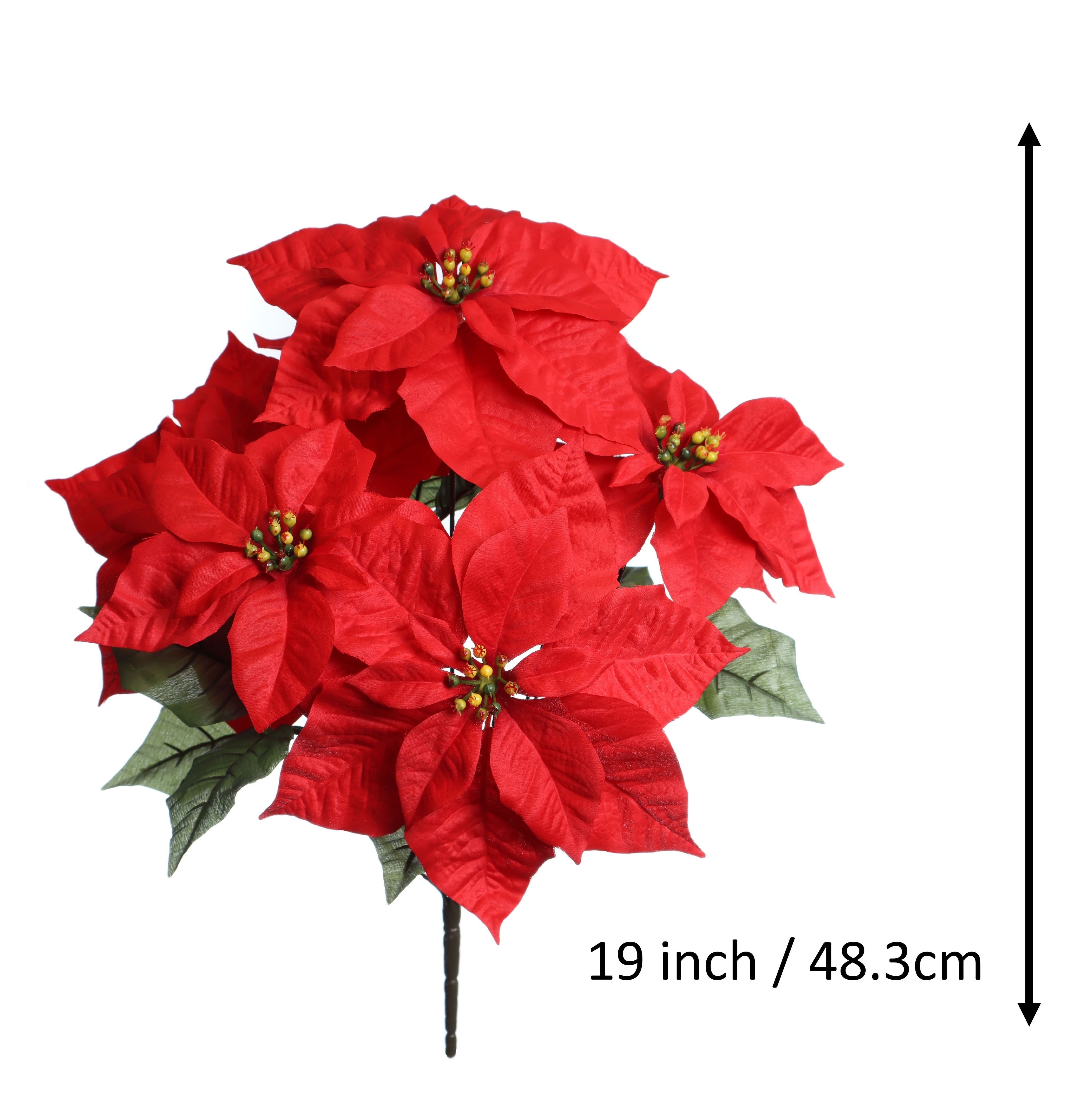 18.5&#x22; Water Resistant Poinsettia Bush by Ashland&#xAE;