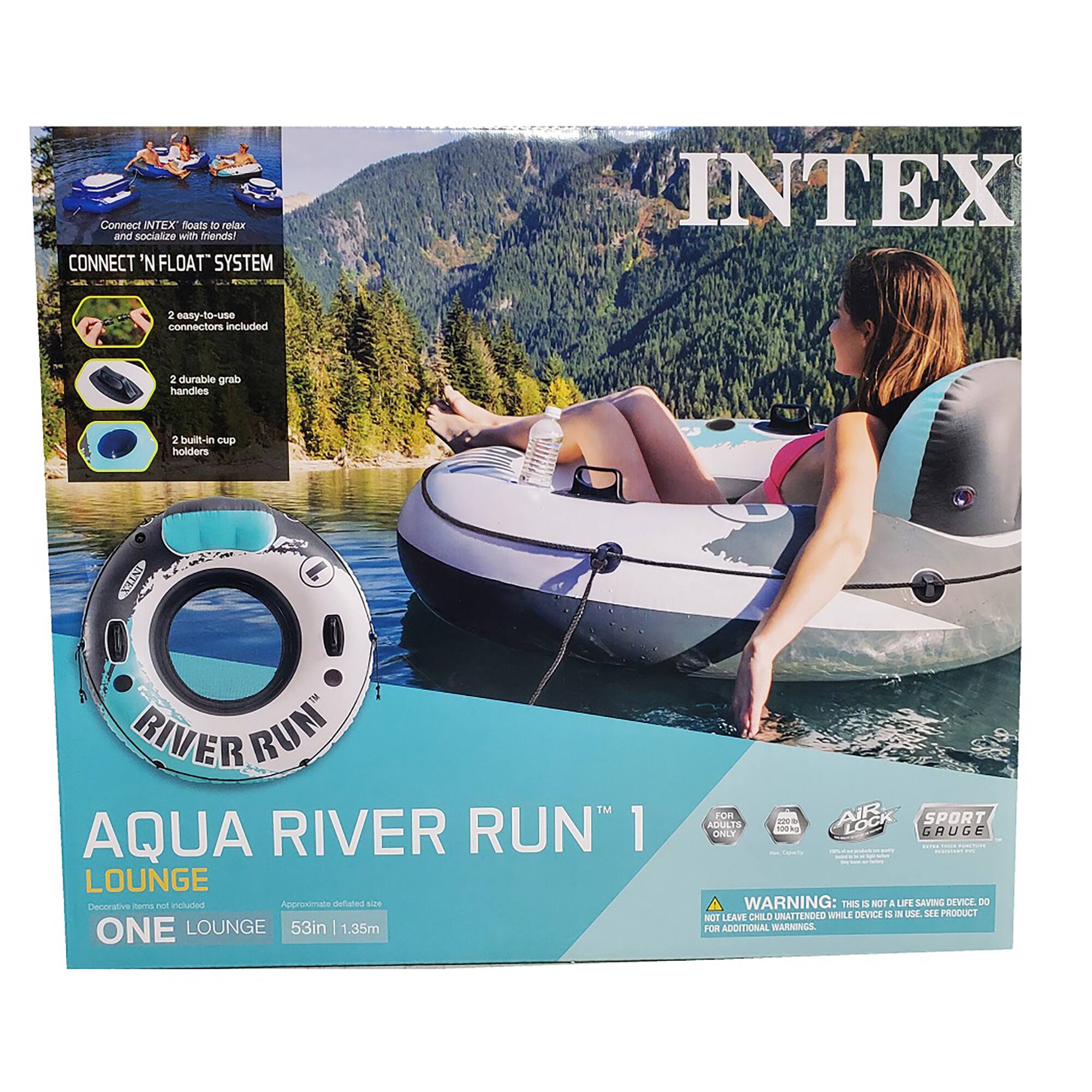 Intex&#xAE; Red River Run&#x2122; 1 Fire Edition Inflatable Float