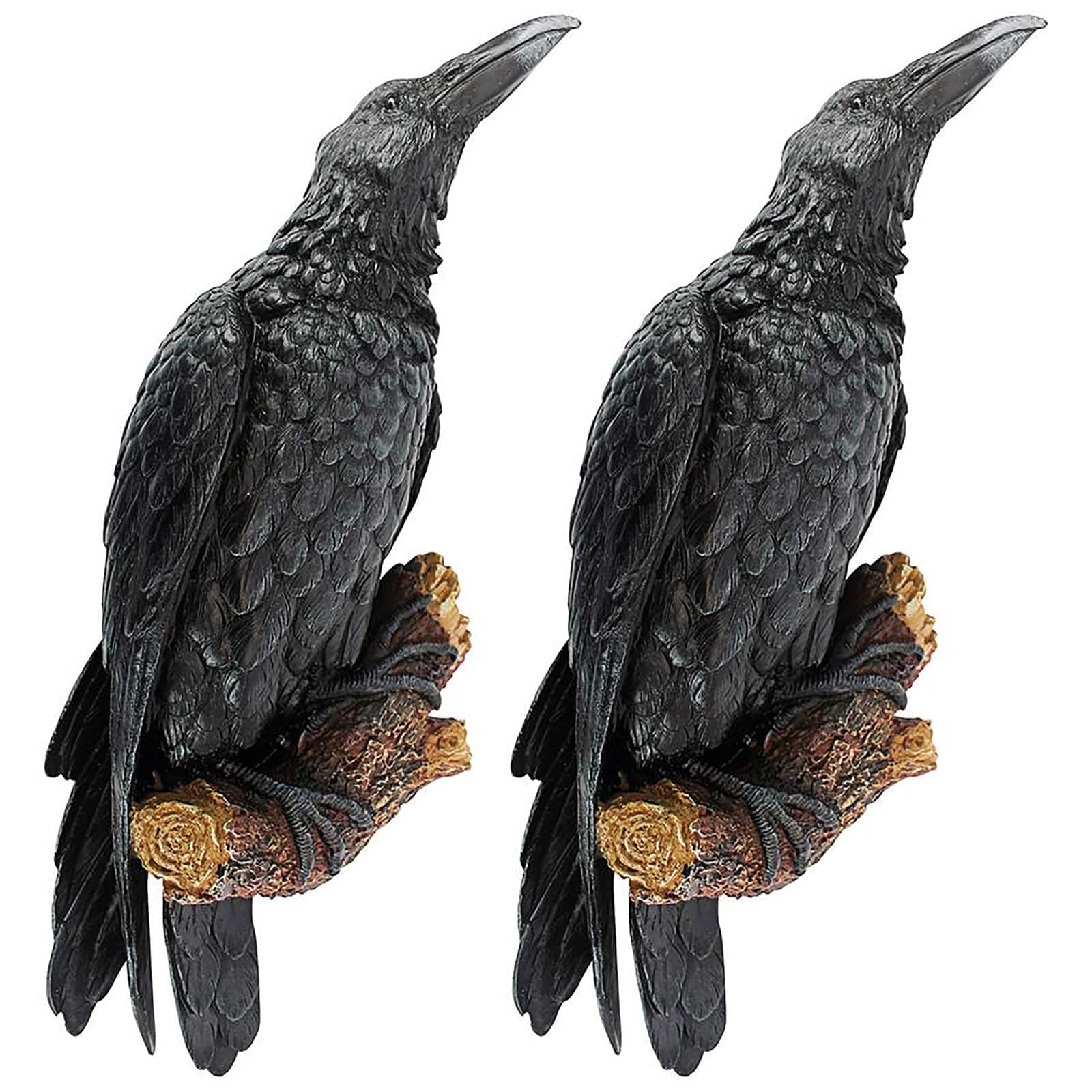 Design Toscano 18&#x22; The Raven&#x27;s Perch Wall Sculpture Set