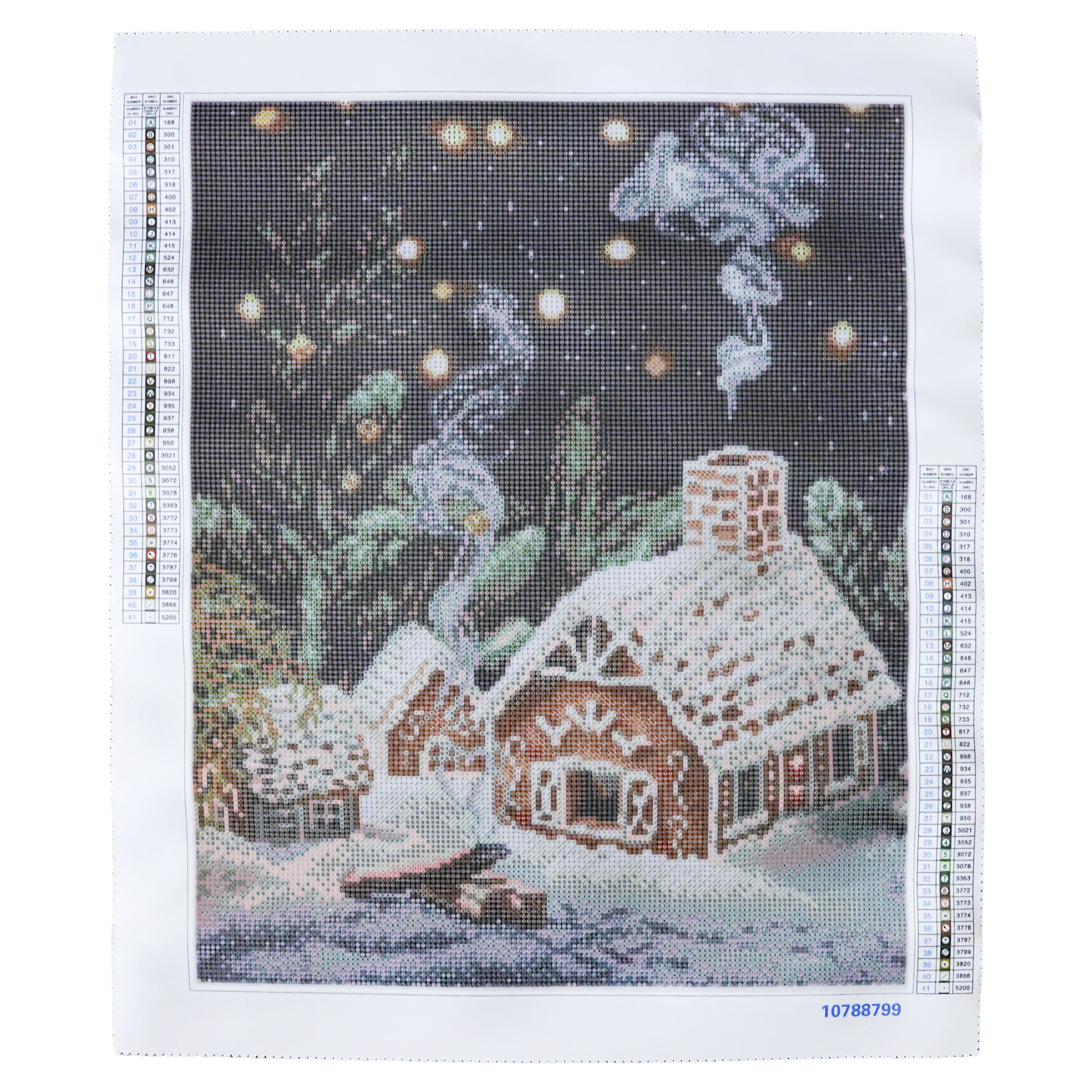 16&#x22; x 20&#x22; Gingerbread House Diamond Art Kit by Make Market&#xAE;