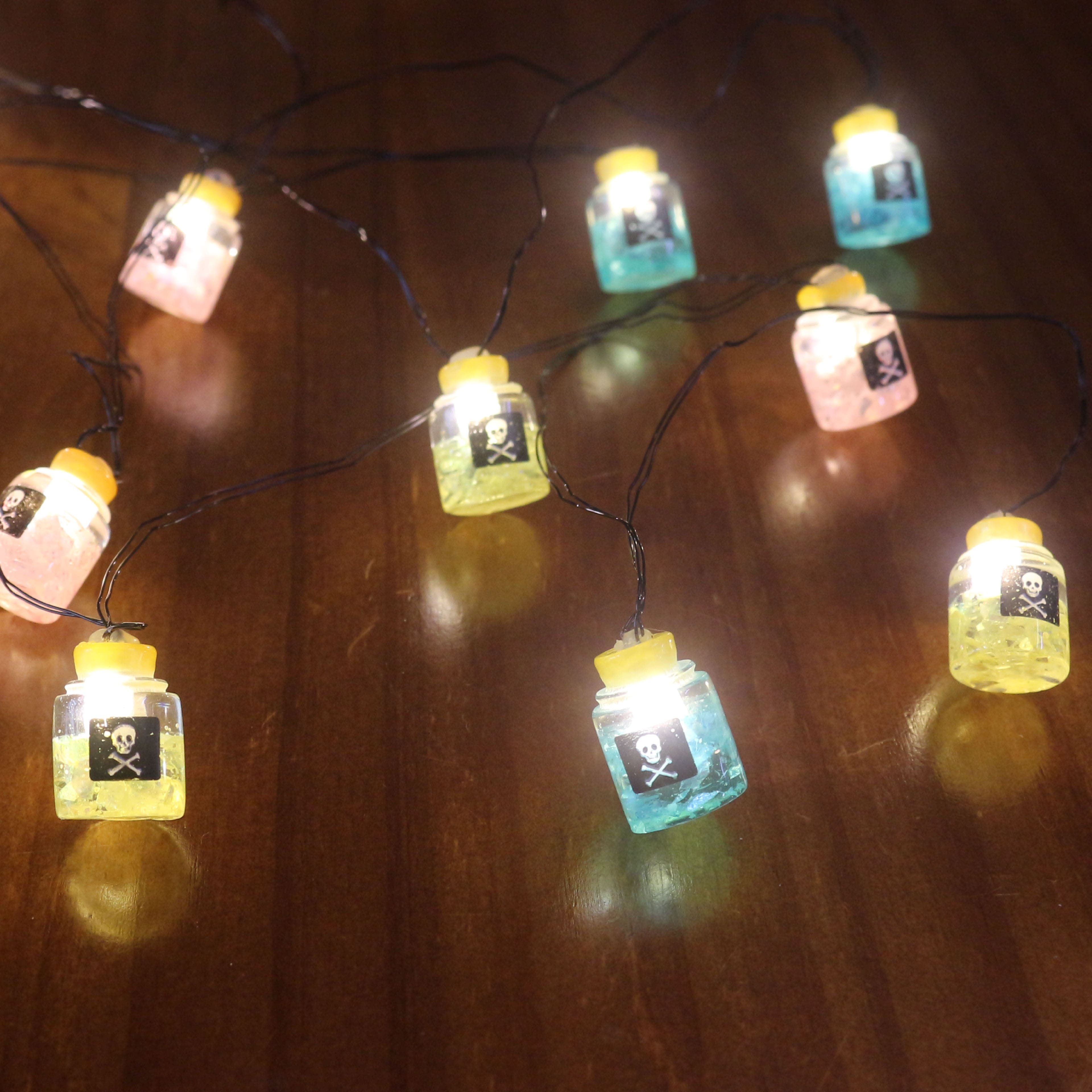 12ct. Poison Jar Icon LED String Lights by Ashland&#xAE;