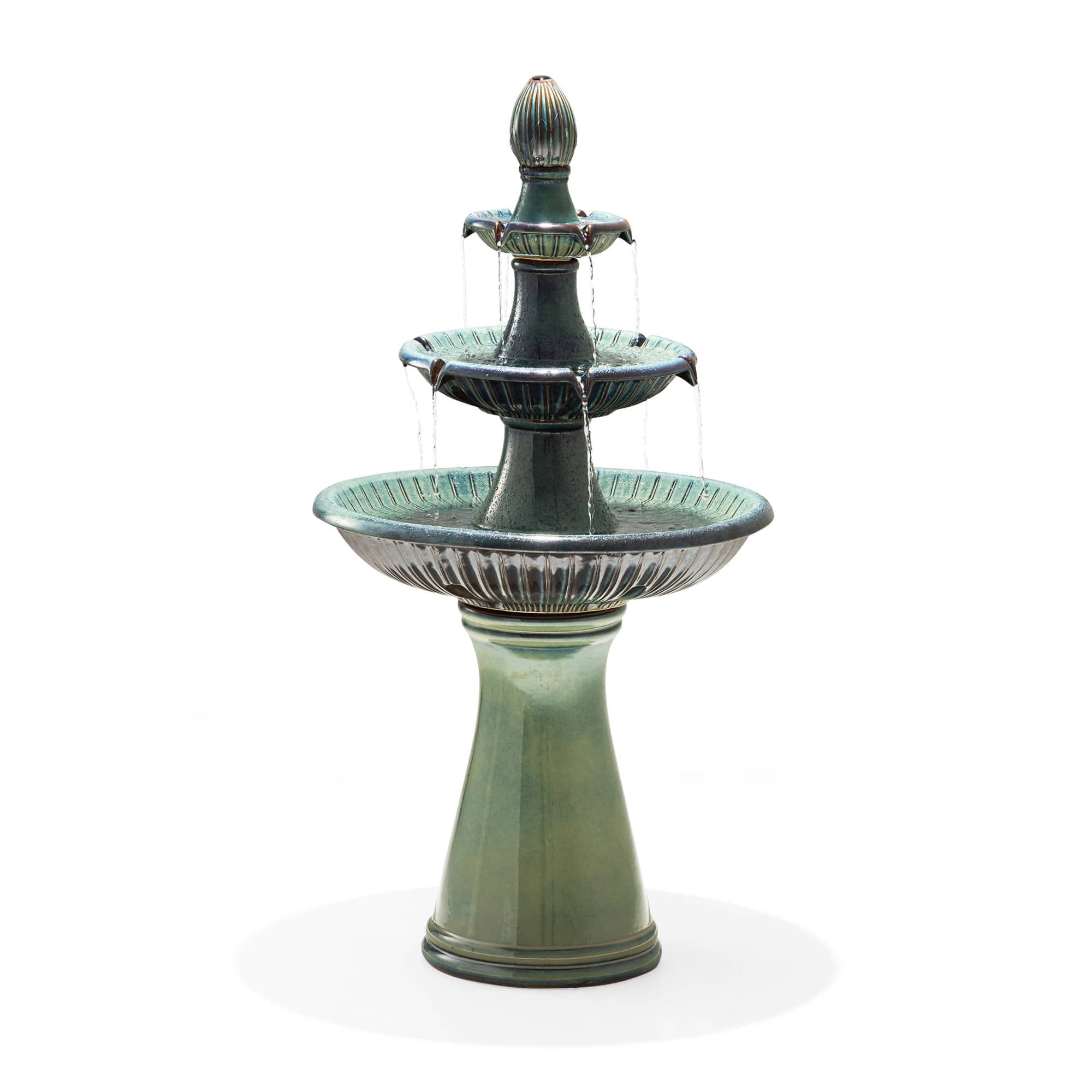 Glitzhome® 45" 3-Tier Ceramic Outdoor Fountain