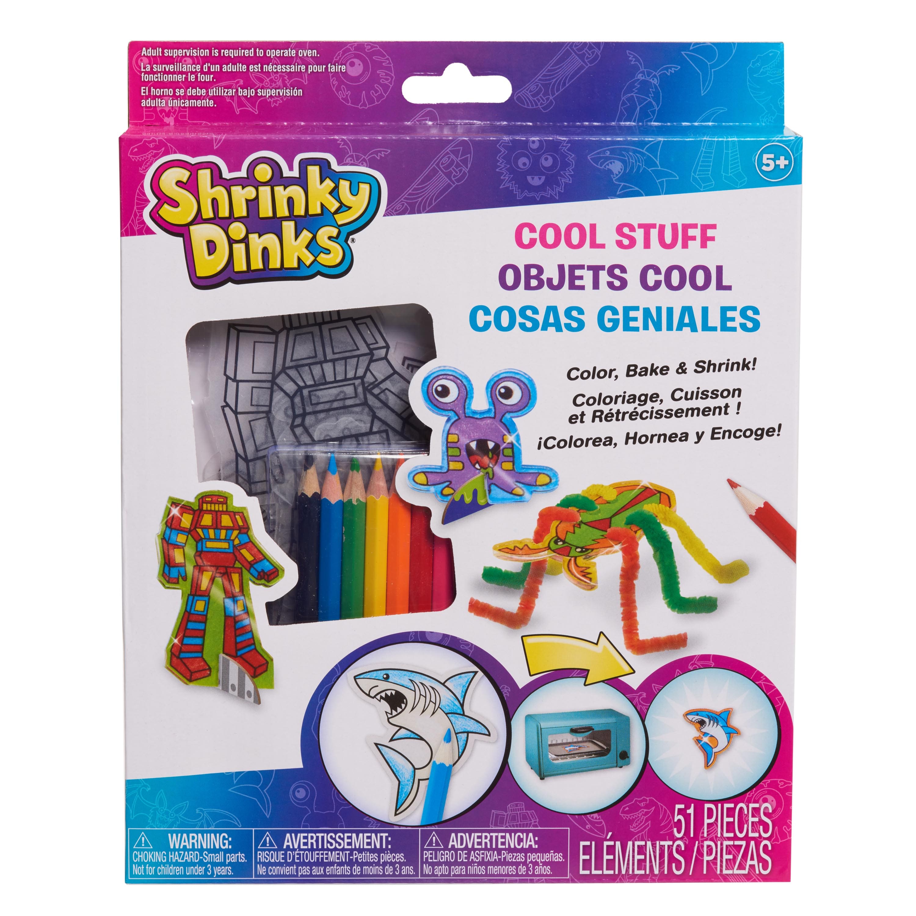 Kids Art and Craft Activity Set Just Play Shrinky Dinks Cool Stuff Activity Set 