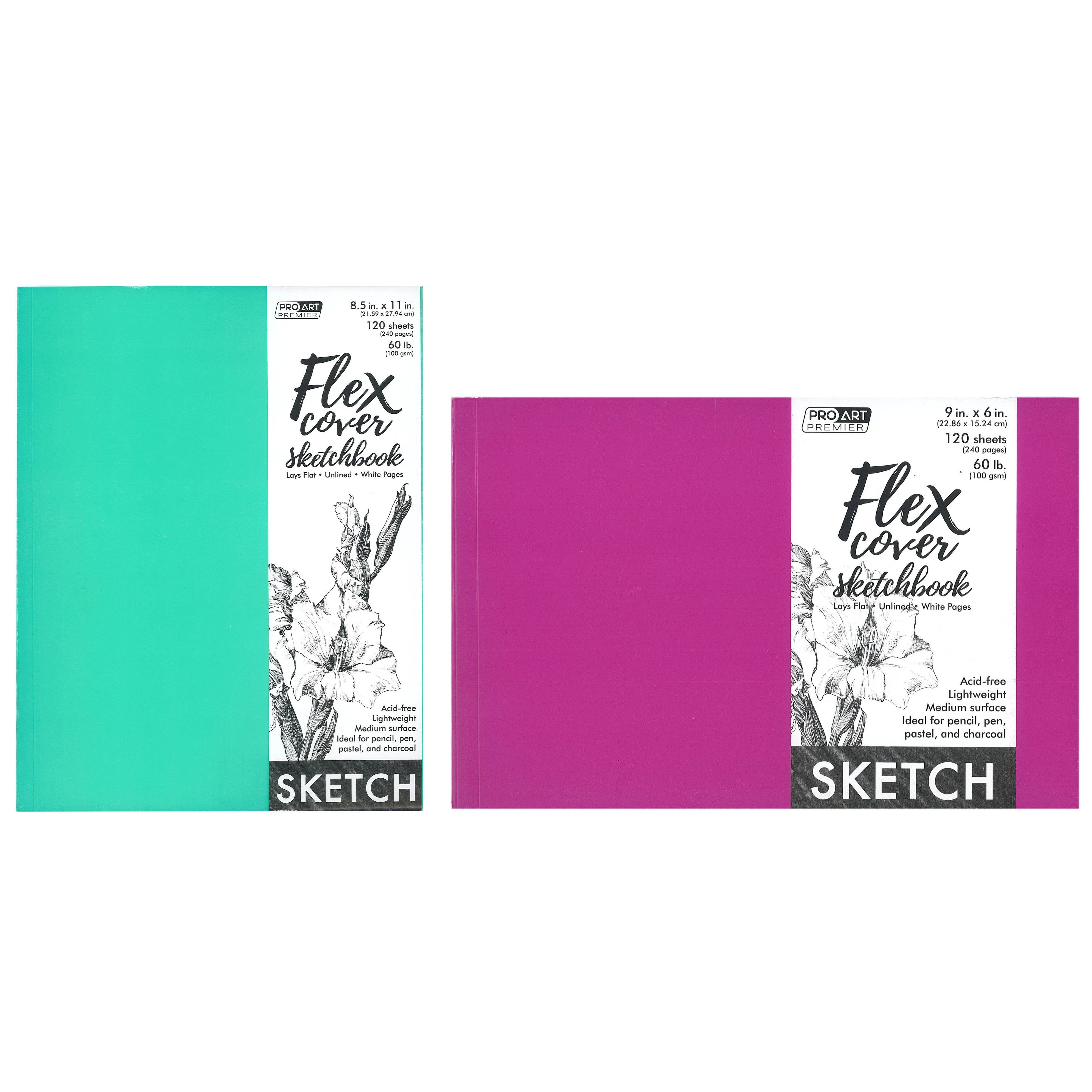 Pro Art&#xAE; Premium Sketchbook with Flexible Cover, 9&#x22; x 6&#x22;