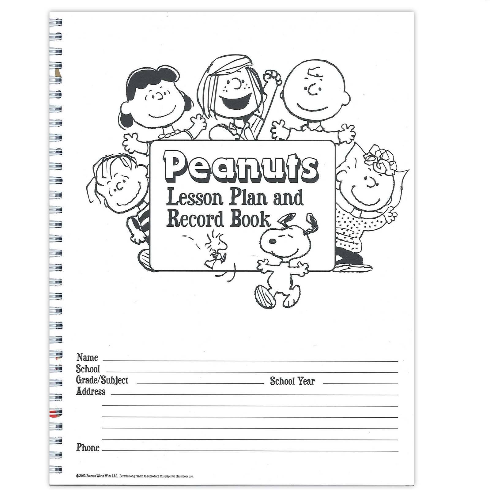 Eureka® Peanuts® Lesson Plan & Record Book, 2 ct.