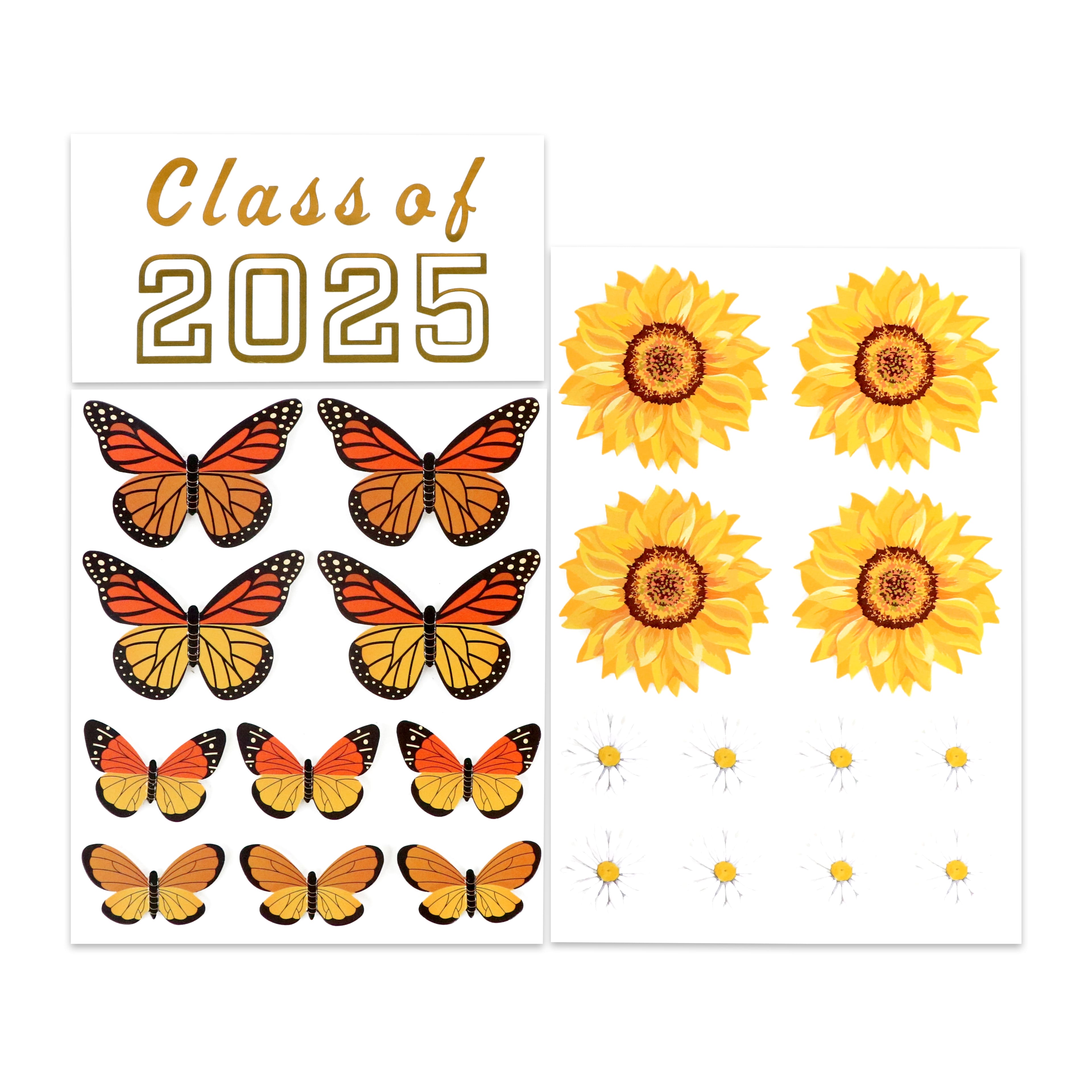 Gold Butterfly Graduation Cap Stickers by Recollections™