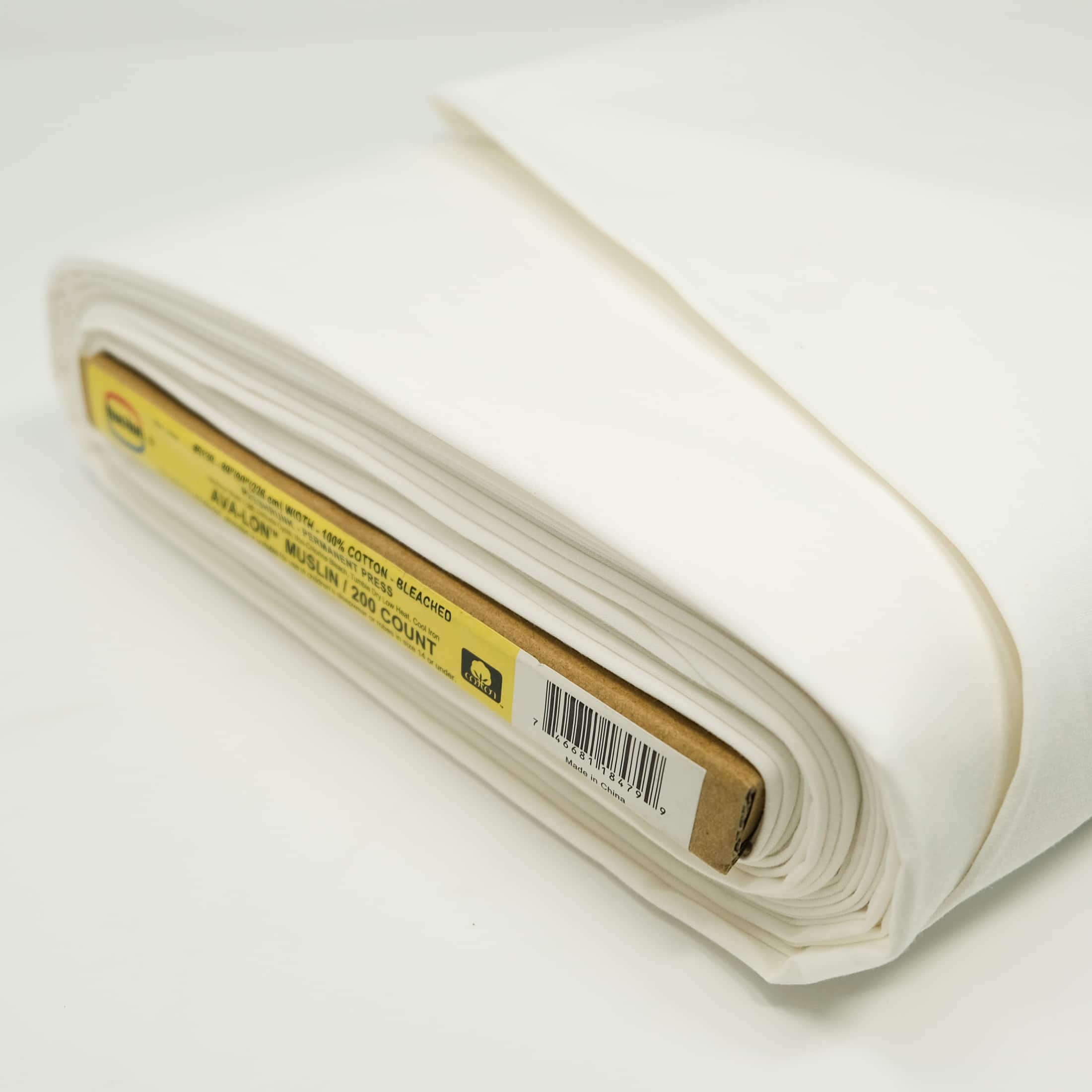 Roc-Lon Bleached Ava-Lon 200 Count Permanent Press Cotton Muslin Fabric