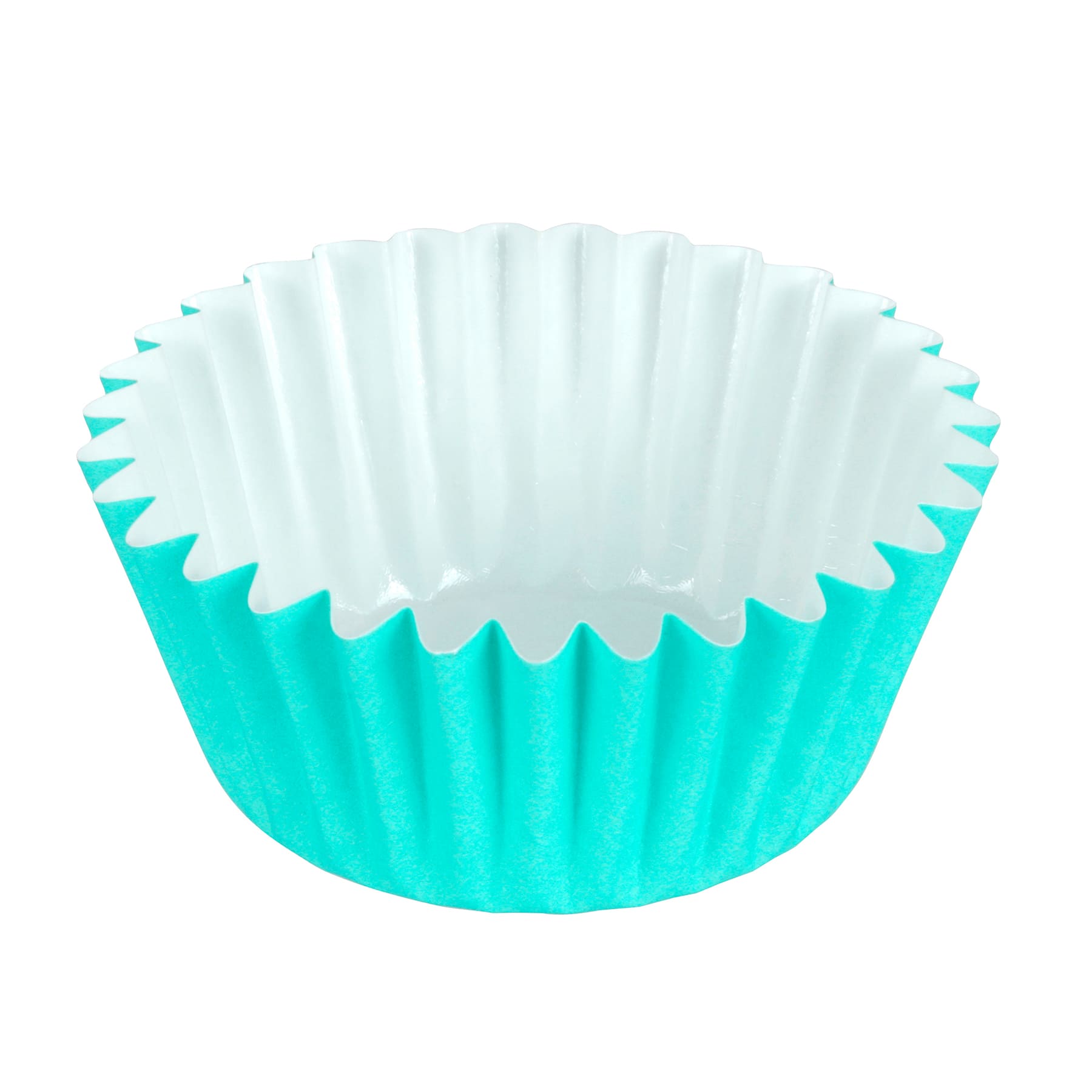 Dot Teal Cupcake Liners | Teal Dot Greaseproof Baking Cups - 36 count pack