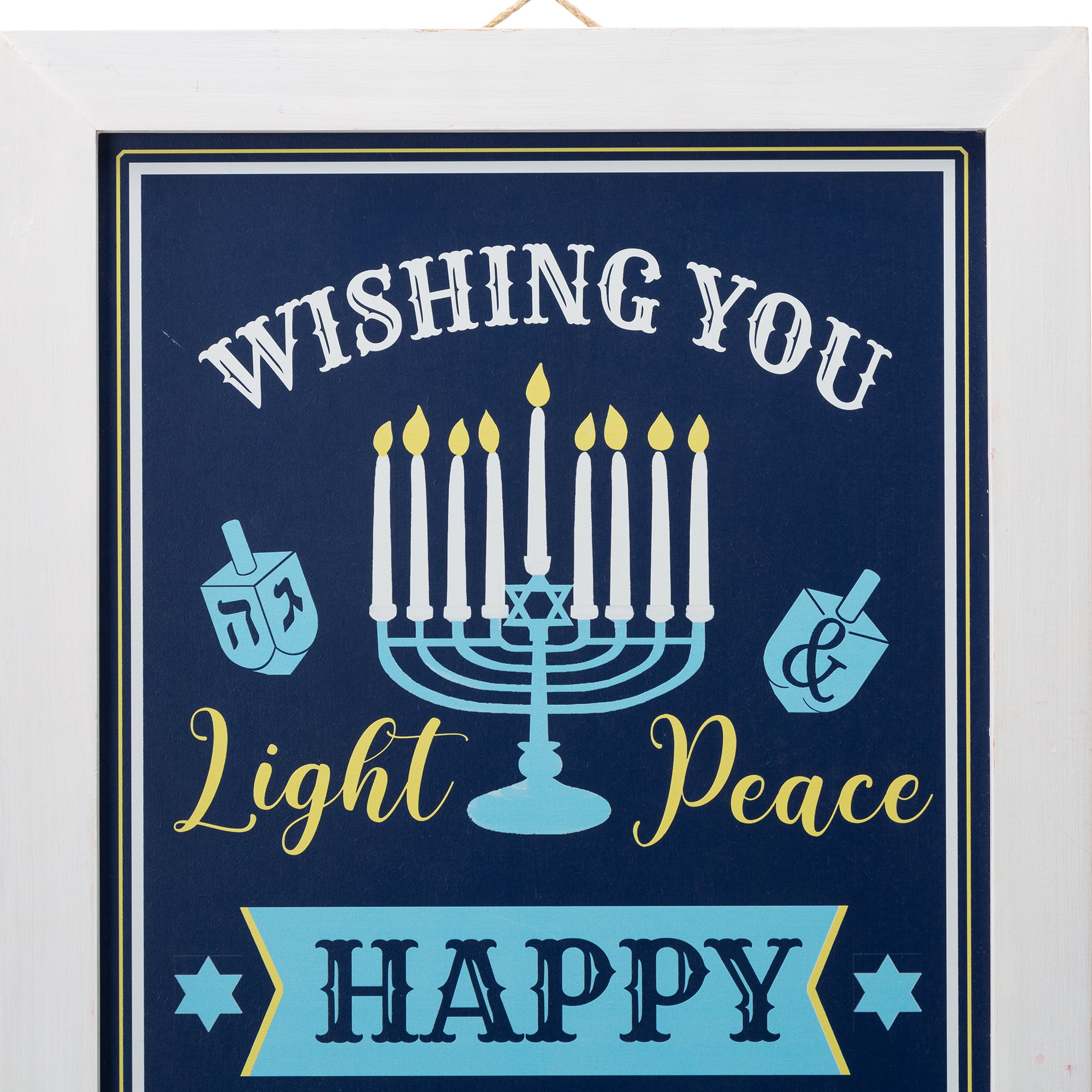 Glitzhome® 24" Hanukkah Porch Sign