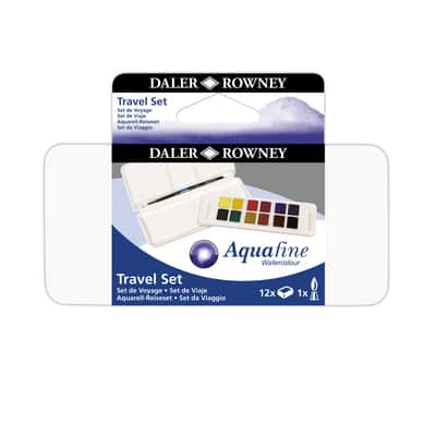 Daler-Rowney® Aquafine 12 Color Watercolor Paint Travel Set