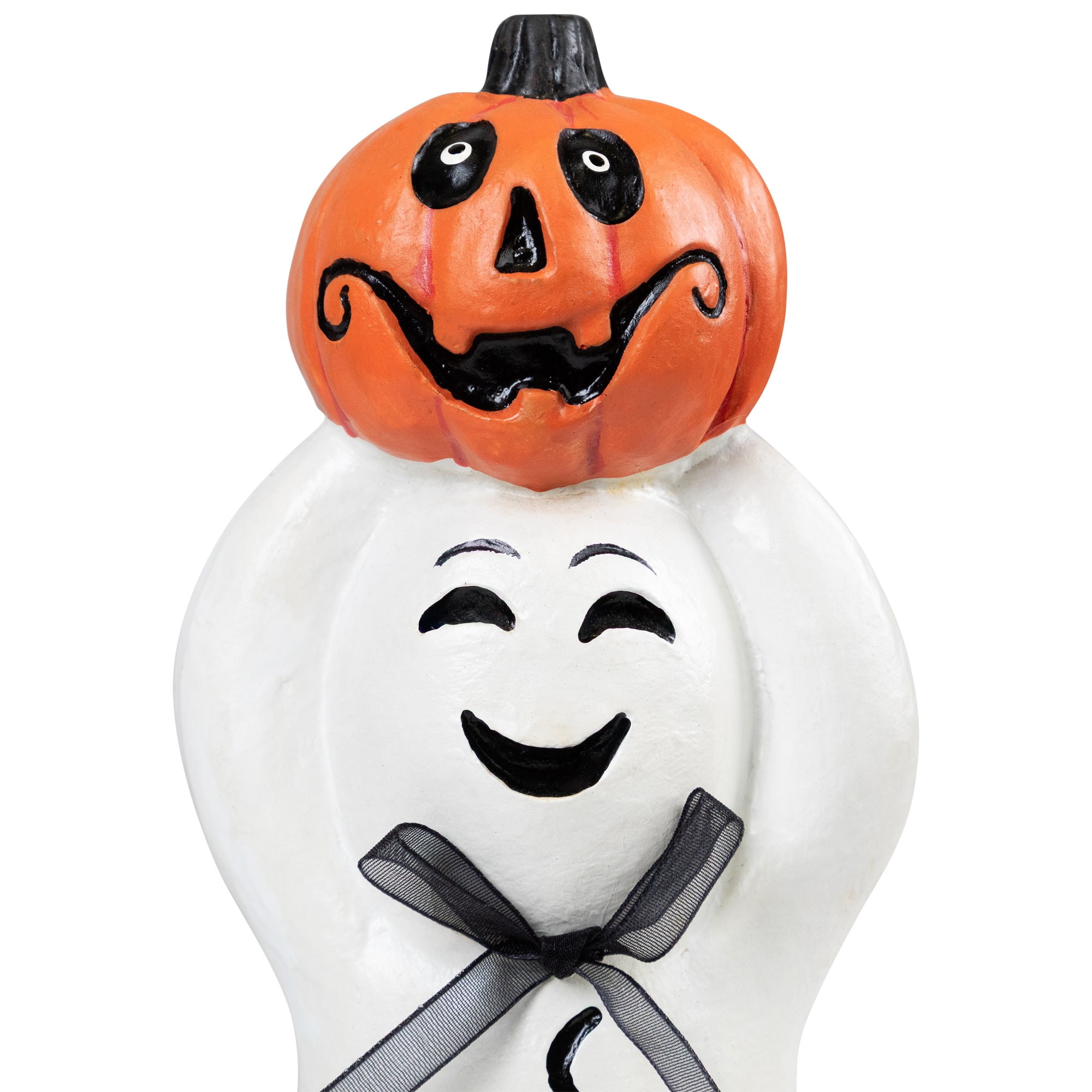 7.75" "Happy Halloween" & "Trick or Treat" Ghost Decorations Set