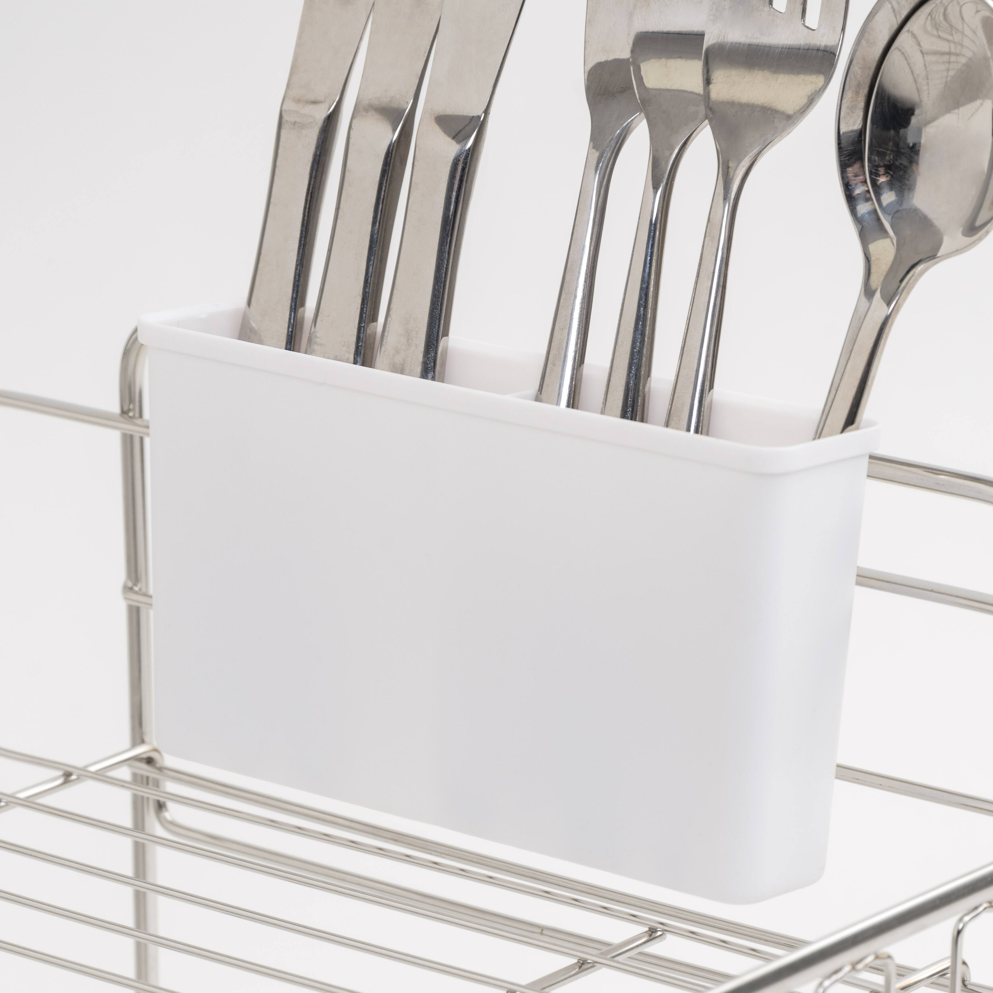 IRIS&#xAE; 15.75&#x22; Stainless Steel 2-Tier Dish Rack